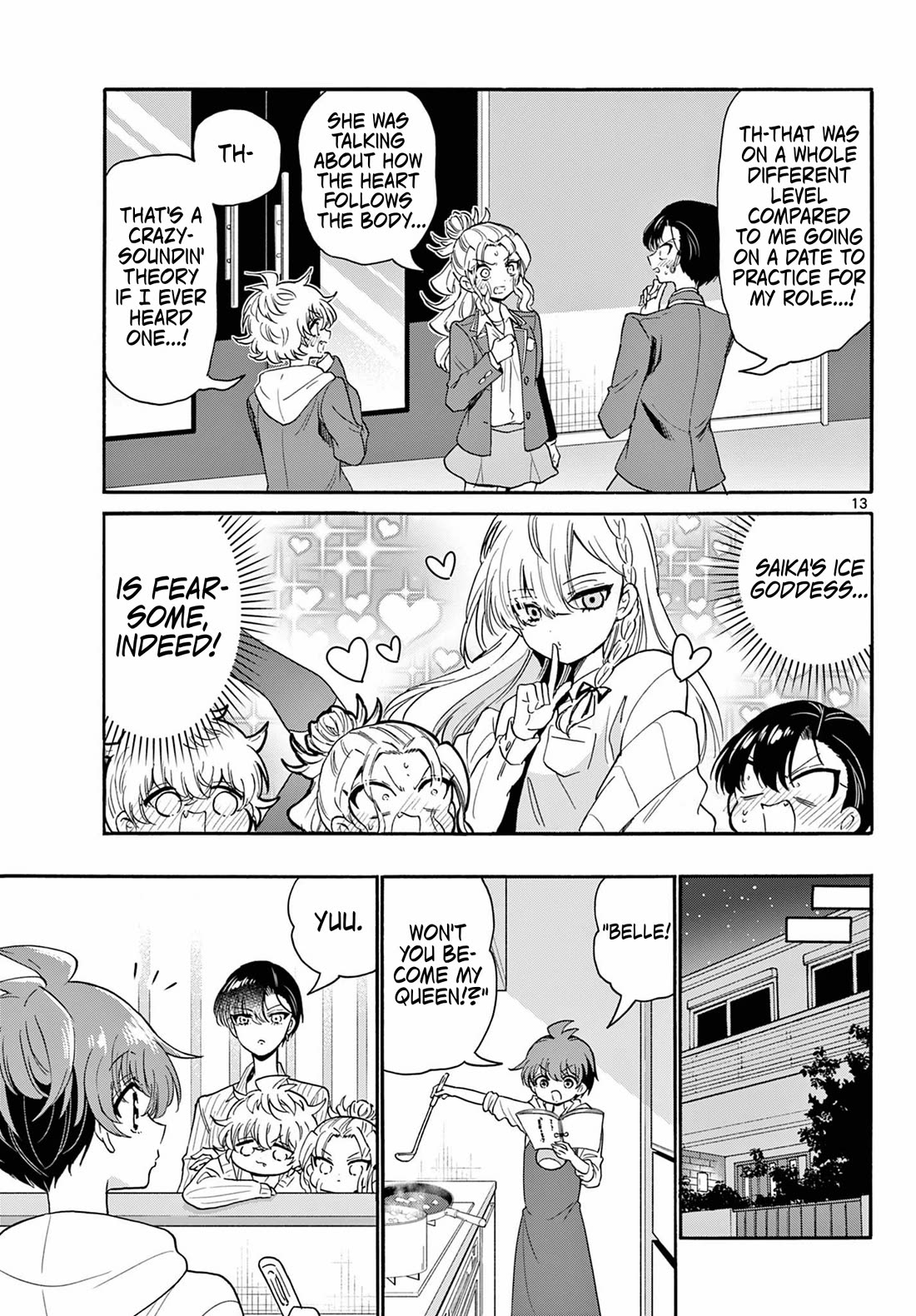 Mikadono Sanshimai wa Angai, Choroi Chapter 165 page 13 - Chapter 165: The body before the heart