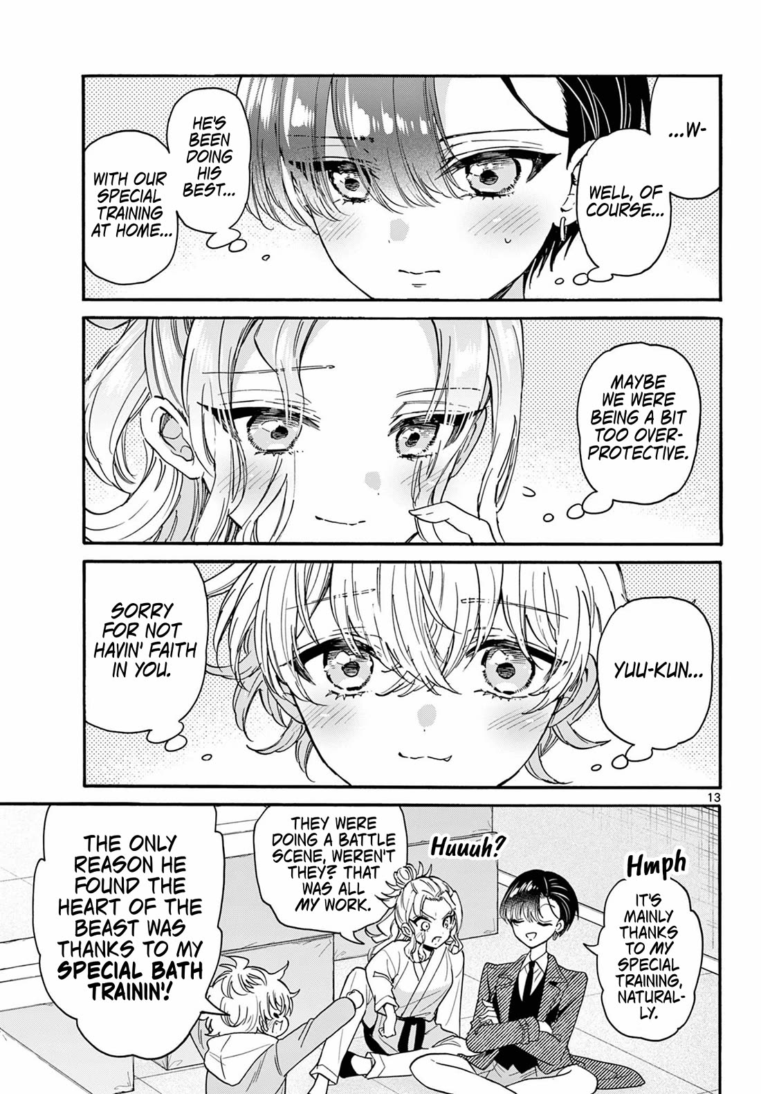 Mikadono Sanshimai wa Angai, Choroi Chapter 171 page 13 - Chapter 171: The results of special training
