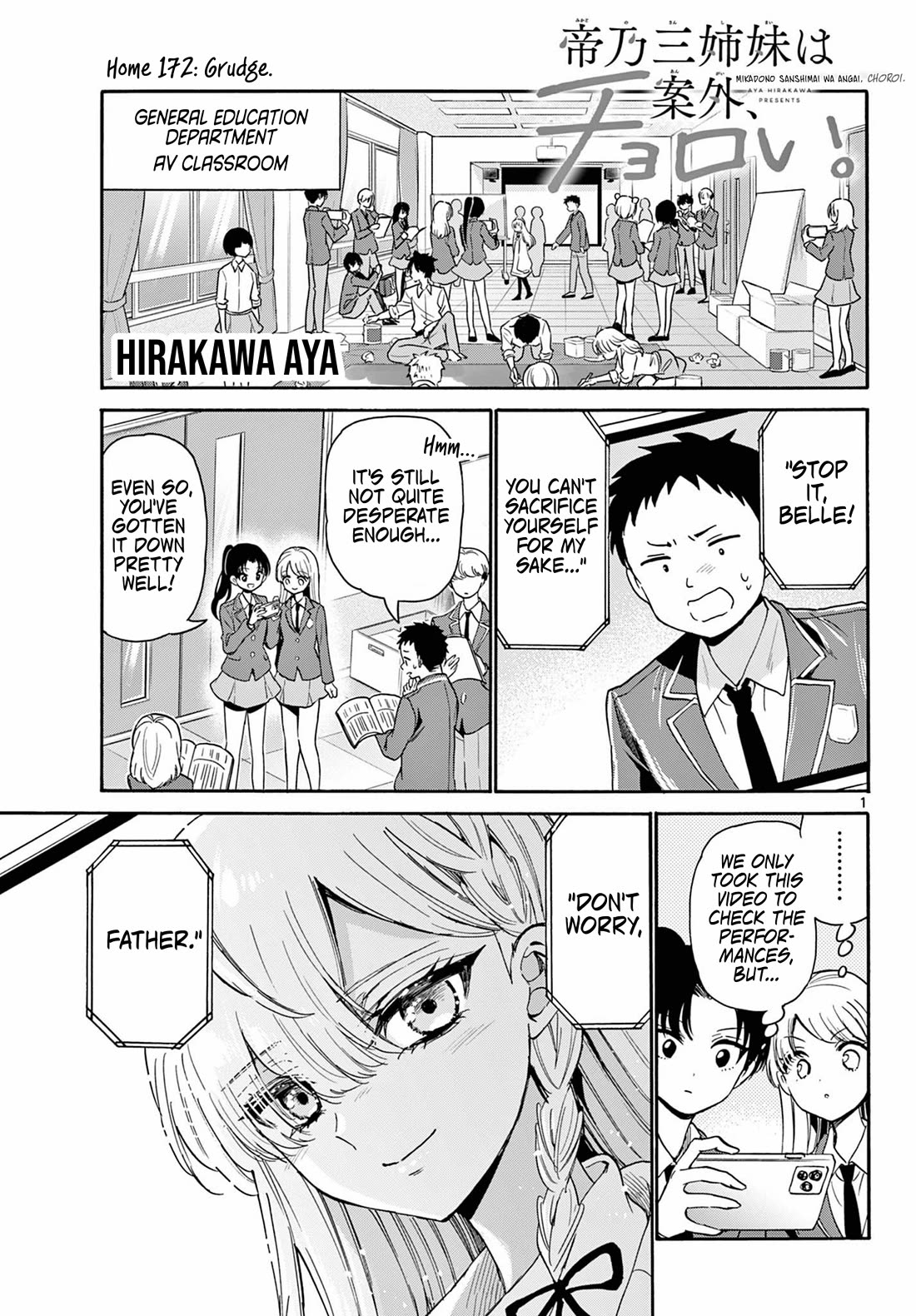 Mikadono Sanshimai wa Angai, Choroi Chapter 172 page 1 - Chapter 172: Grudge