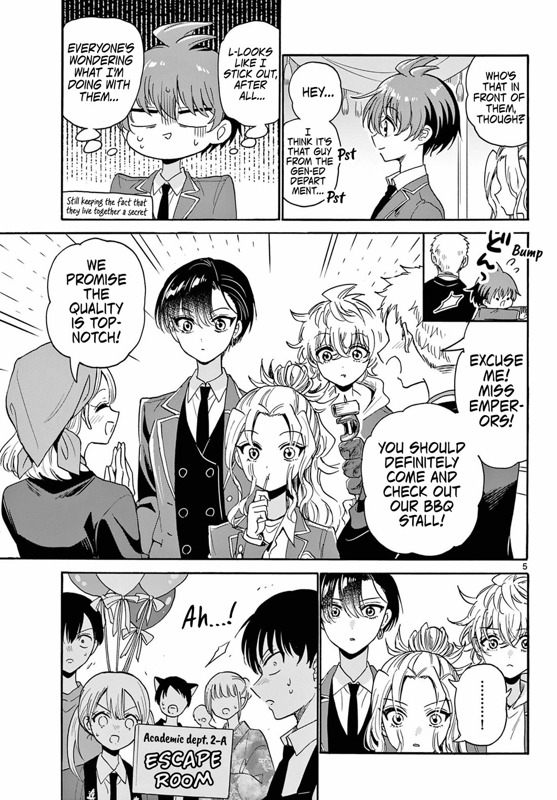 Mikadono Sanshimai wa Angai, Choroi Chapter 178 page 5 - Chapter 178: Their first school festival