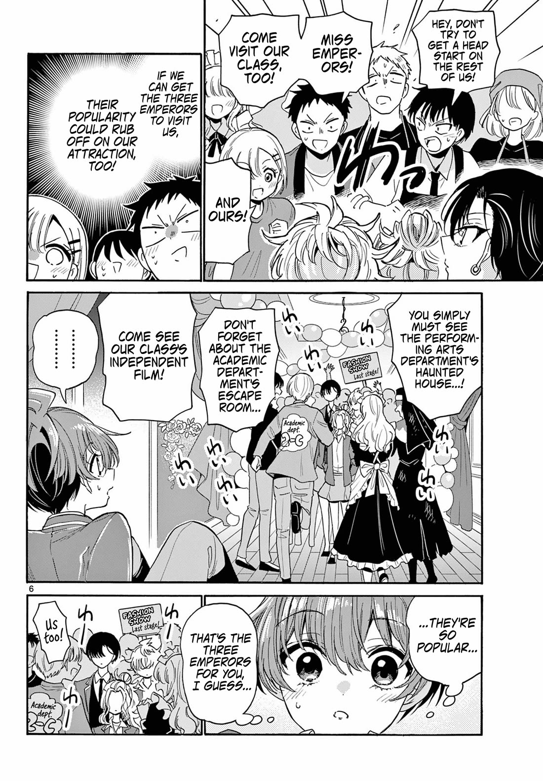 Mikadono Sanshimai wa Angai, Choroi Chapter 178 page 6 - Chapter 178: Their first school festival