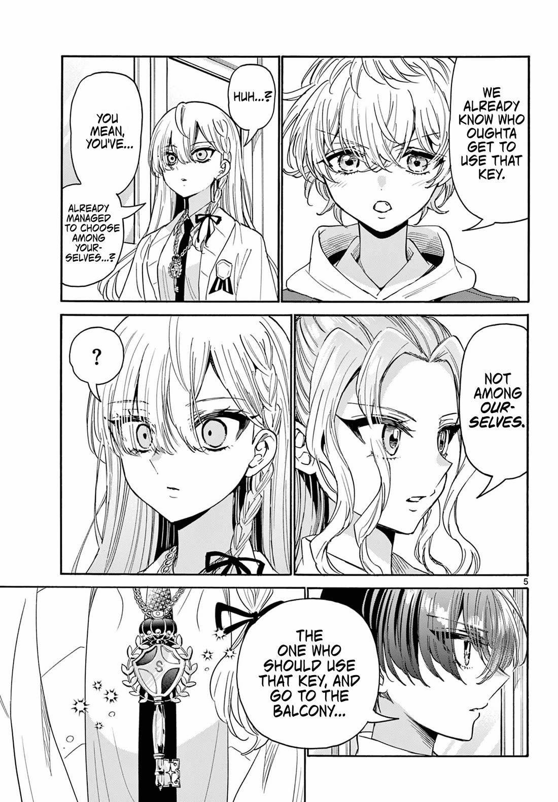 Mikadono Sanshimai wa Angai, Choroi Chapter 180 page 5 - Chapter 180: Who shall go to the balcony?