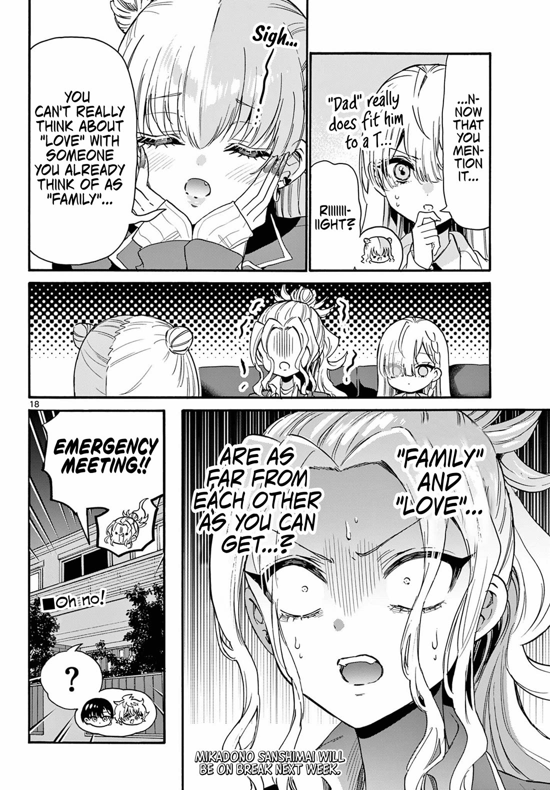 Mikadono Sanshimai wa Angai, Choroi Chapter 205 page 18 - Chapter 205