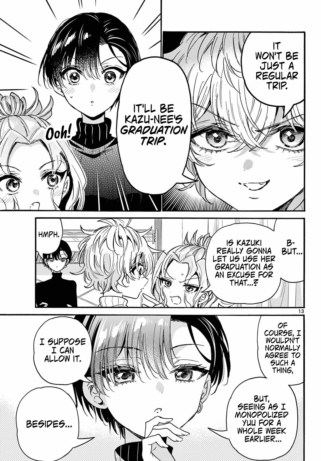 Mikadono Sanshimai wa Angai, Choroi Chapter 206 page 13 - Chapter 206