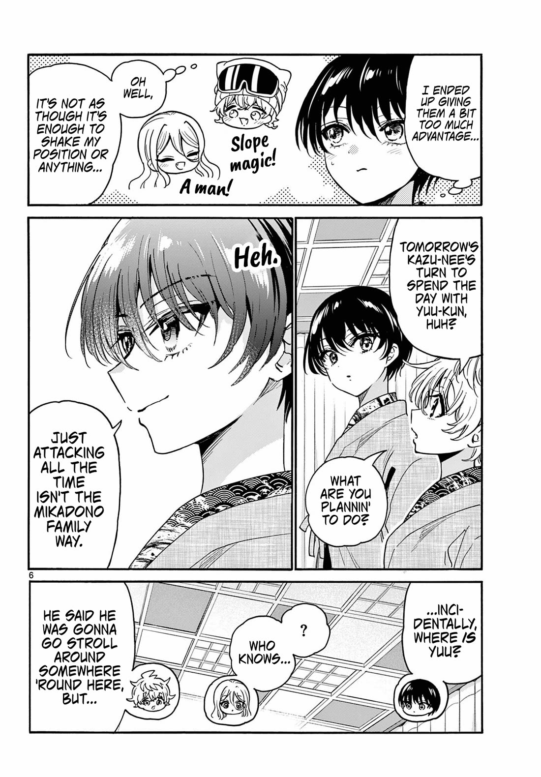 Mikadono Sanshimai wa Angai, Choroi Chapter 215 page 6 - Chapter 215