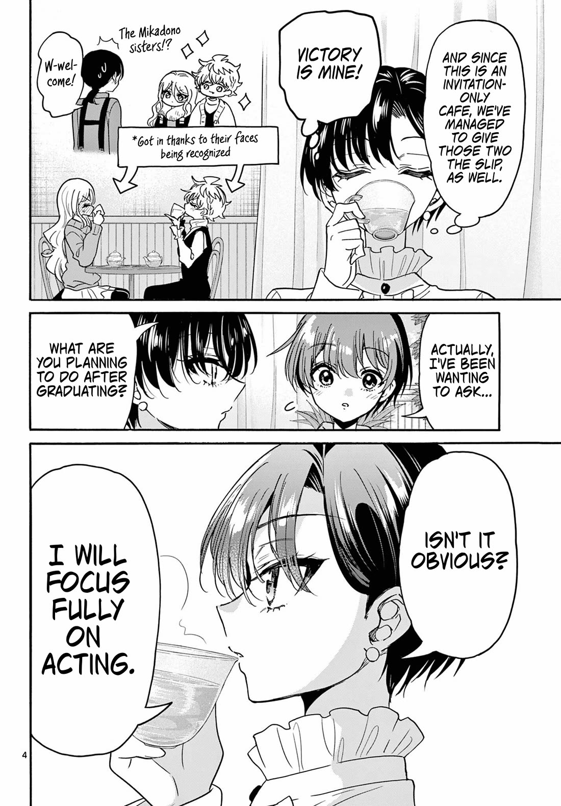 Mikadono Sanshimai wa Angai, Choroi Chapter 216 page 4 - Chapter 216