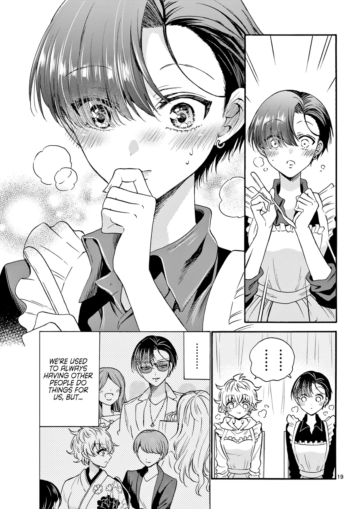 Mikadono Sanshimai wa Angai, Choroi Chapter 28 page 19 - Chapter 28: It's nice, somehow