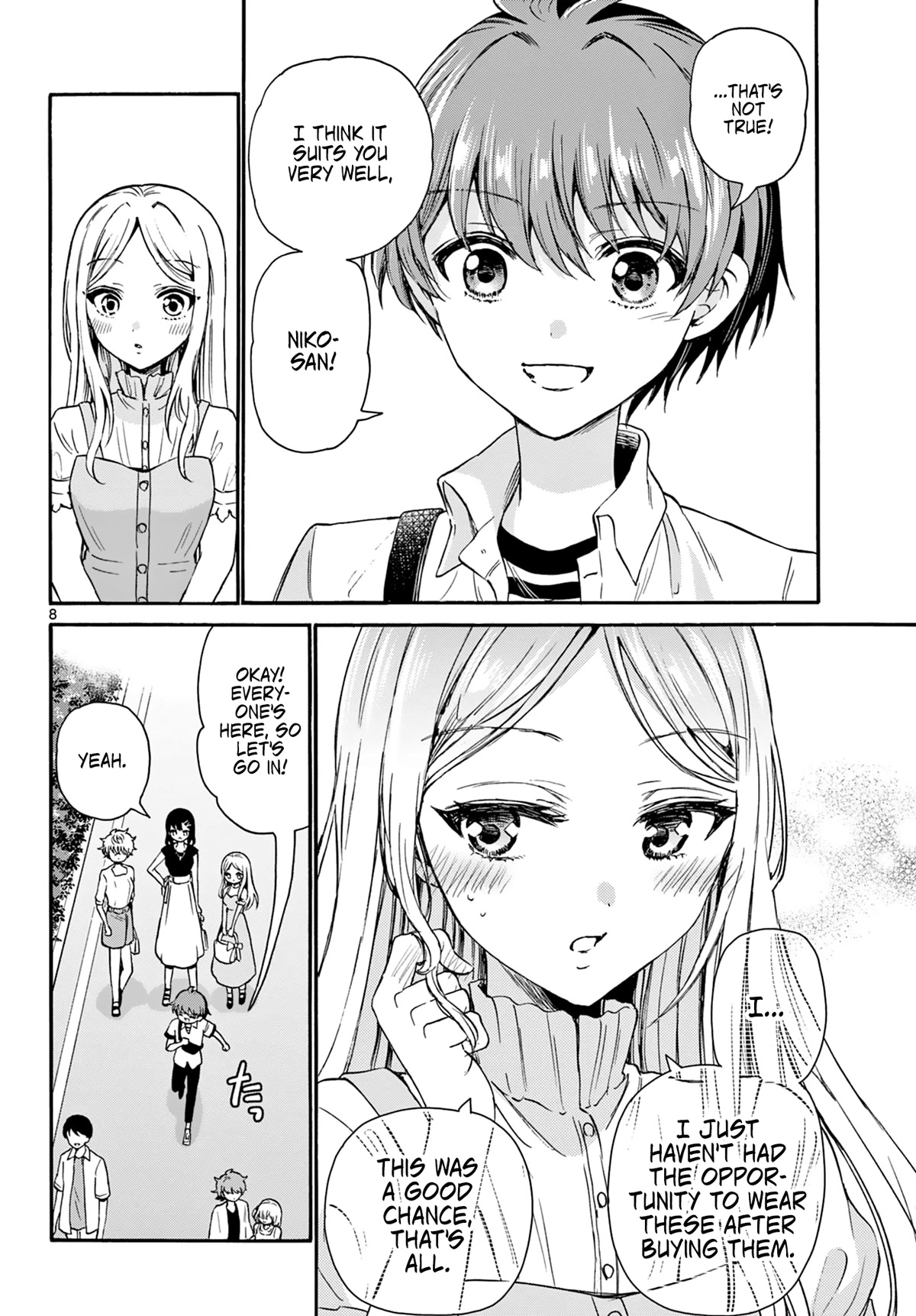 Mikadono Sanshimai wa Angai, Choroi Chapter 34 page 8 - Chapter 34: Making the heart flutter.
