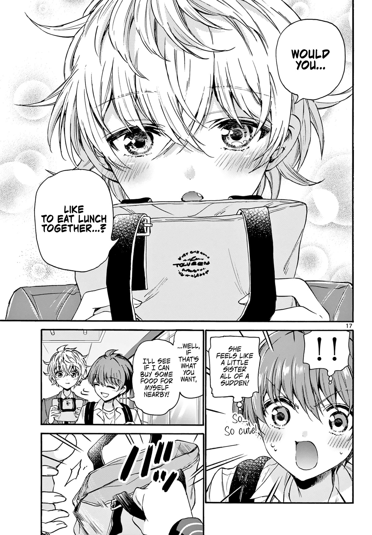 Mikadono Sanshimai wa Angai, Choroi Chapter 36 page 17 - Chapter 36: Want to eat together?