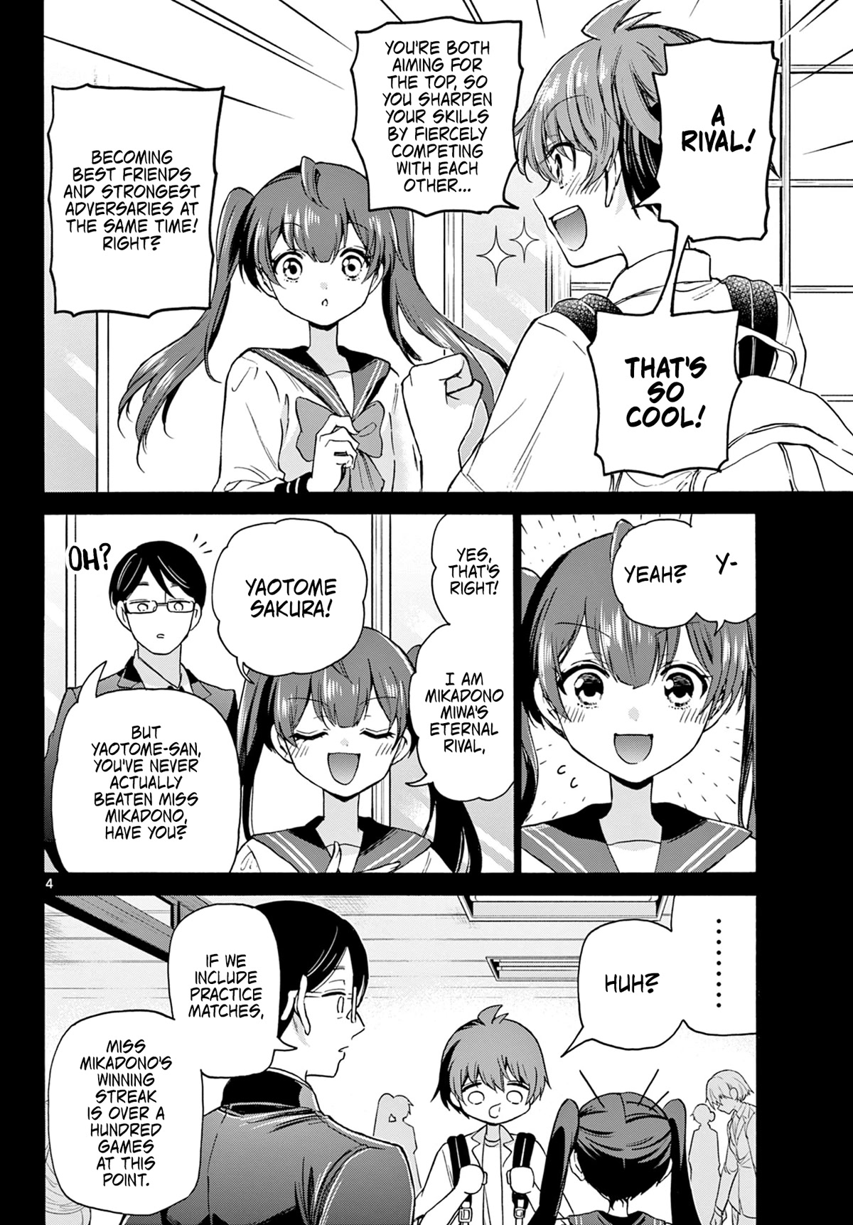 Mikadono Sanshimai wa Angai, Choroi Chapter 37 page 4 - Chapter 37: Those two are rivals?