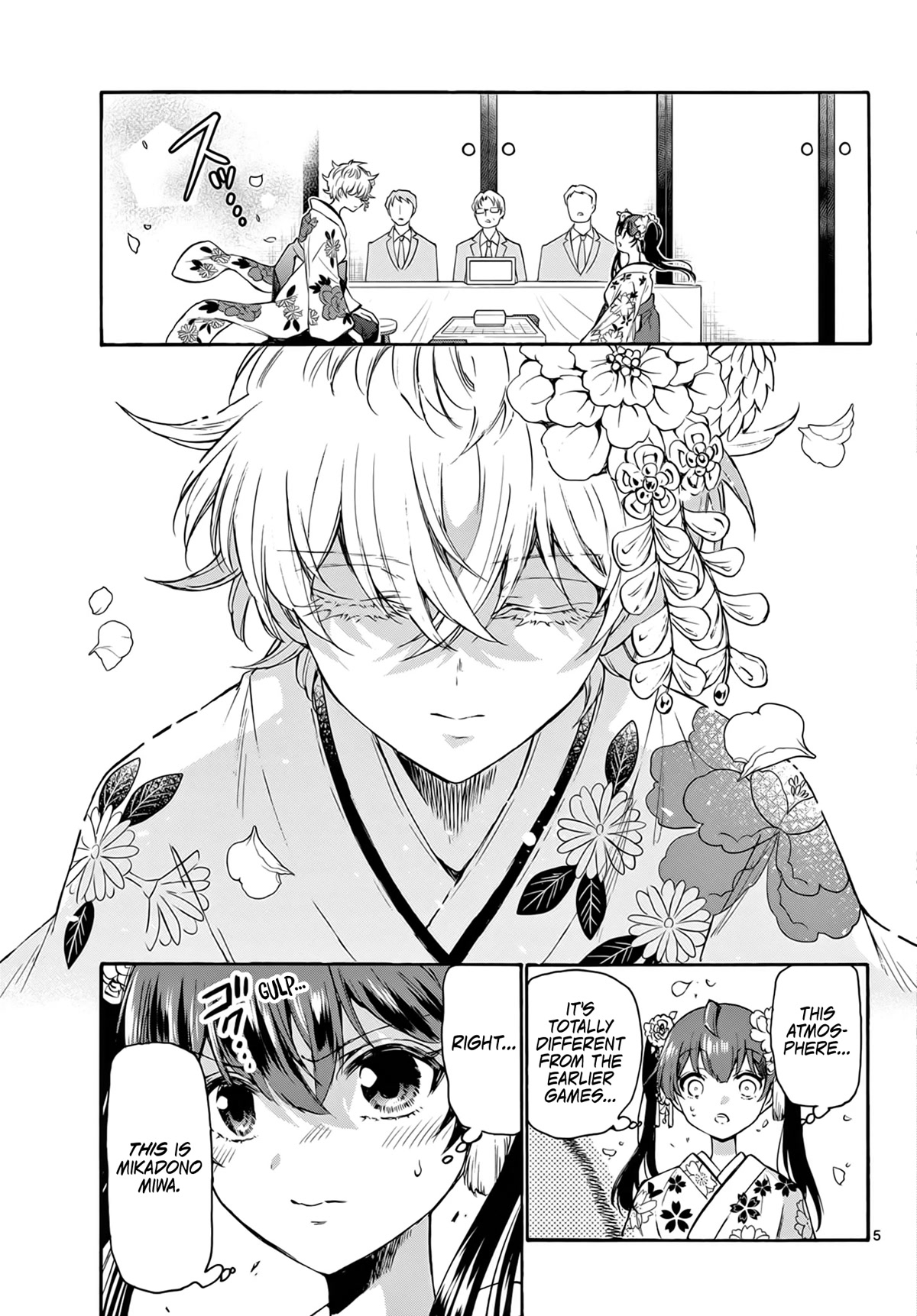 Mikadono Sanshimai wa Angai, Choroi Chapter 44 page 5 - Chapter 44: Letting sparks fly.