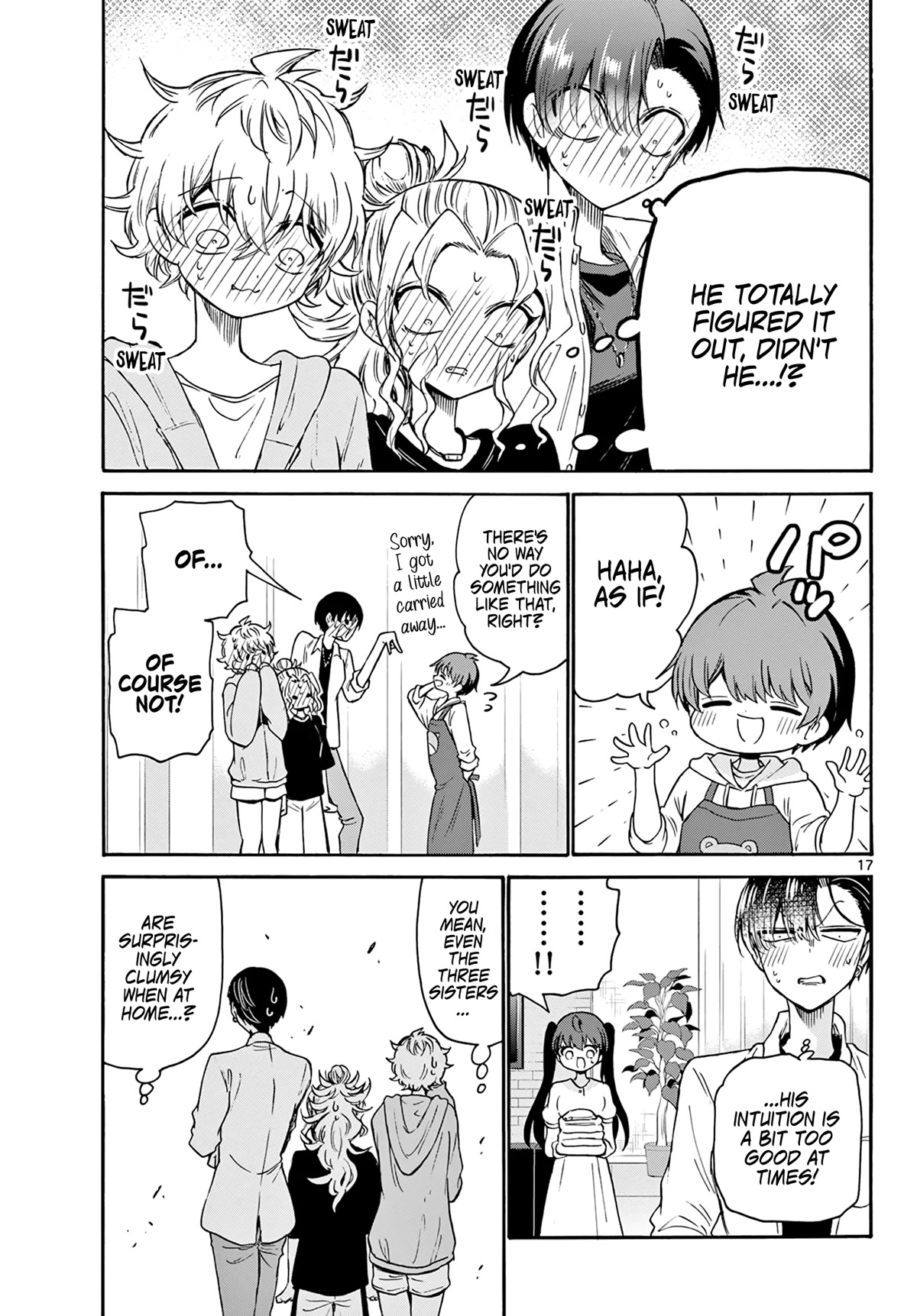 Mikadono Sanshimai wa Angai, Choroi Chapter 48 page 17 - Chapter 48: The geniuses' blunders.