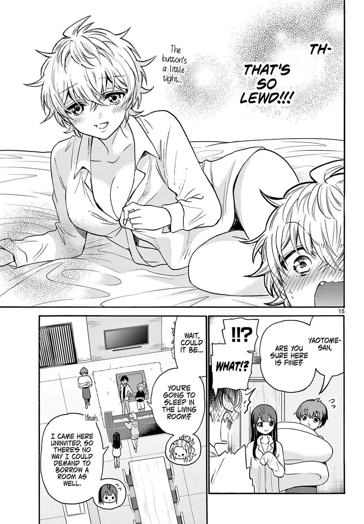 Mikadono Sanshimai wa Angai, Choroi Chapter 49 page 15 - Chapter 49: That kind of killer technique.