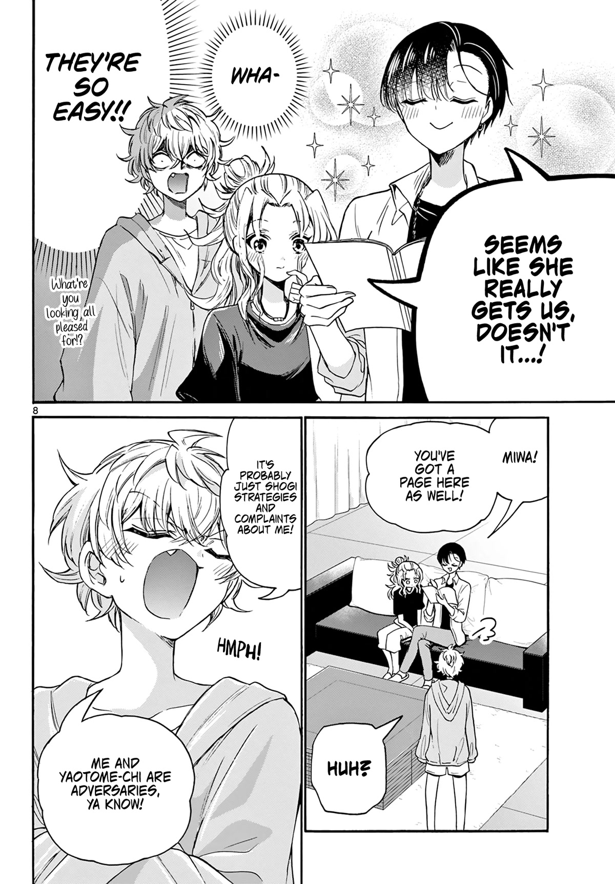 Mikadono Sanshimai wa Angai, Choroi Chapter 49 page 8 - Chapter 49: That kind of killer technique.