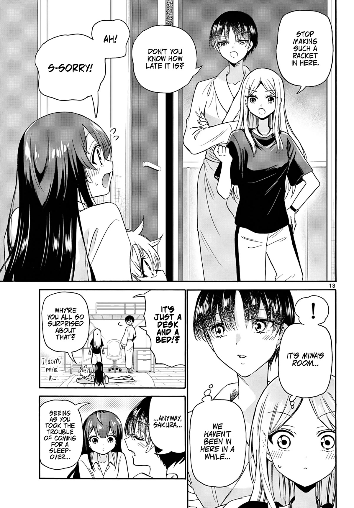 Mikadono Sanshimai wa Angai, Choroi Chapter 50 page 13 - Chapter 50: A night like this, as well.