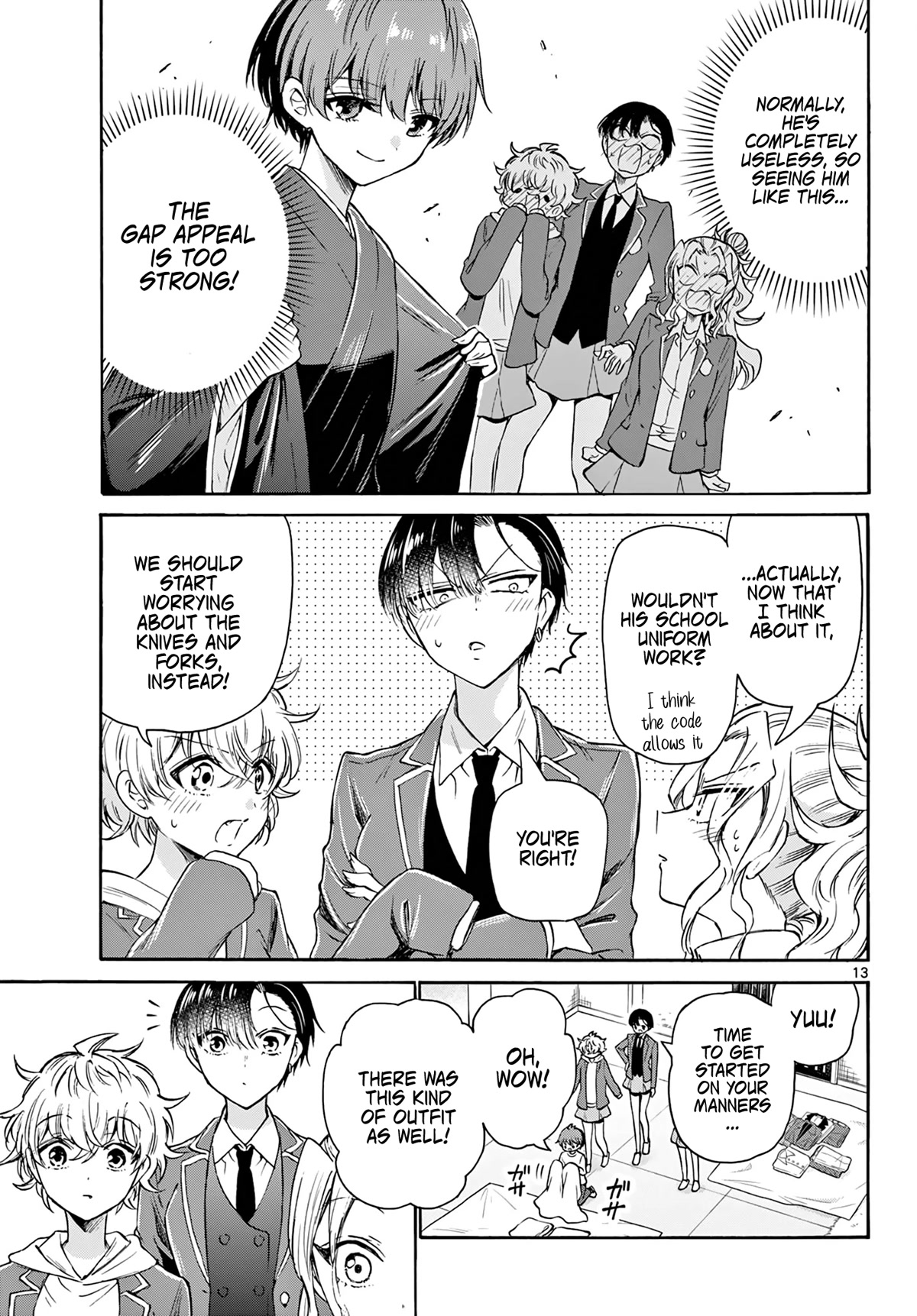 Mikadono Sanshimai wa Angai, Choroi Chapter 54 page 13 - Chapter 54: We'll produce you.