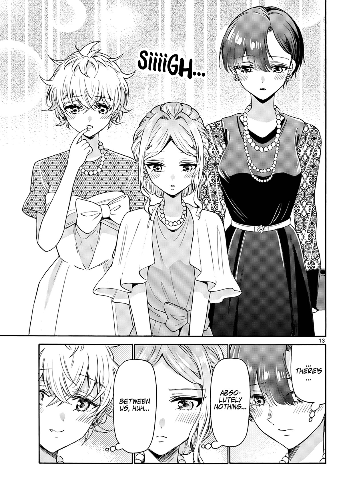 Mikadono Sanshimai wa Angai, Choroi Chapter 56 page 13 - Chapter 56: A guilty relationship.