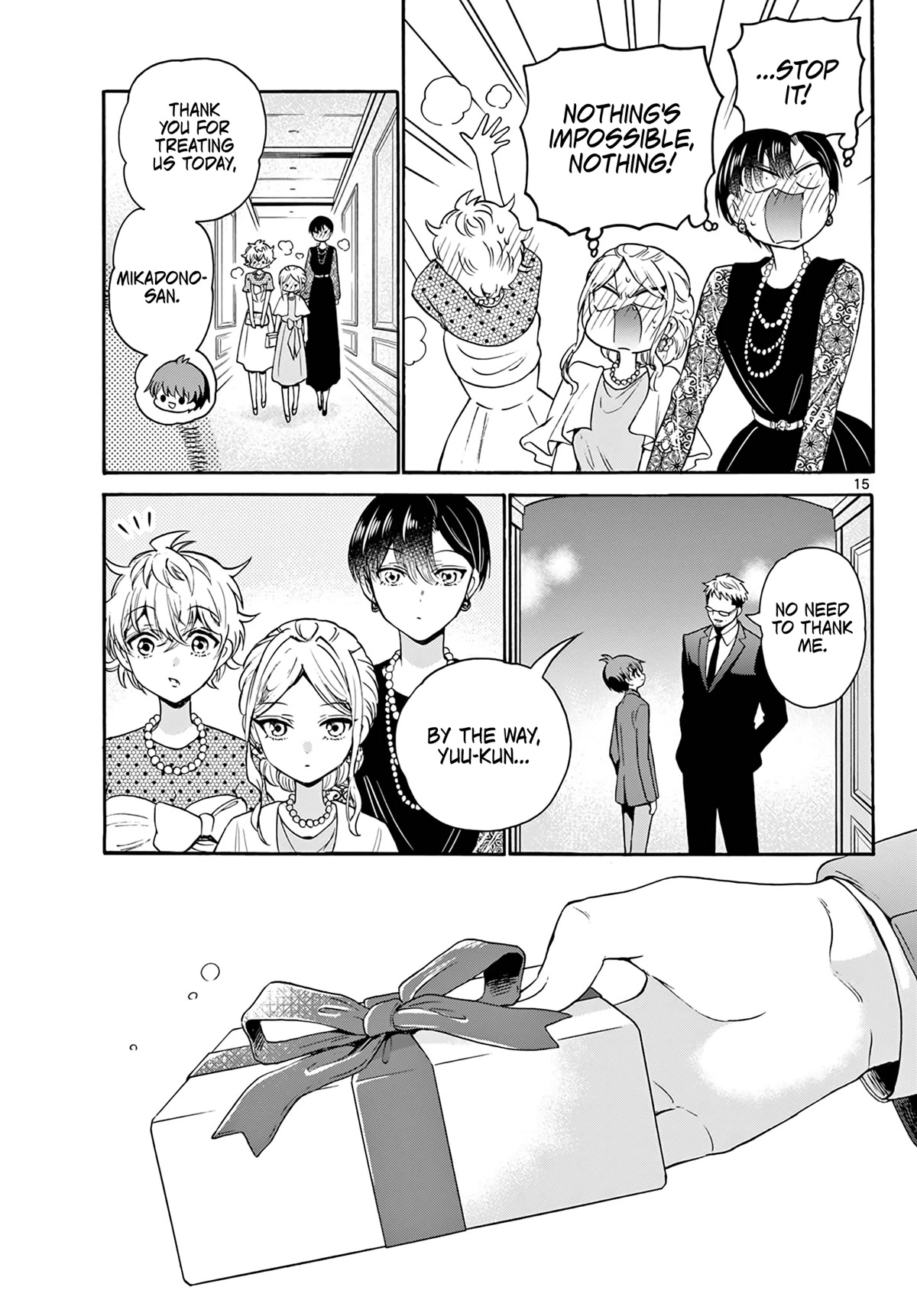 Mikadono Sanshimai wa Angai, Choroi Chapter 56 page 15 - Chapter 56: A guilty relationship.