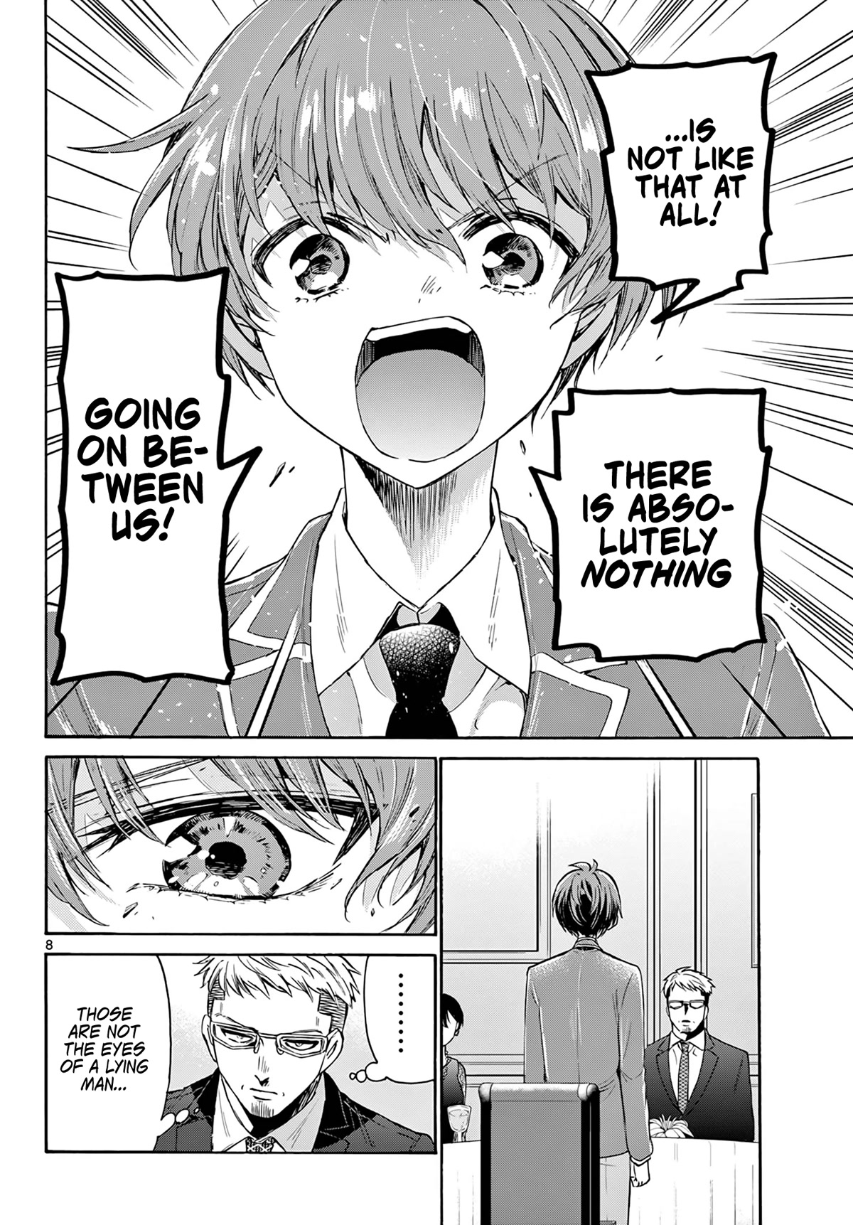 Mikadono Sanshimai wa Angai, Choroi Chapter 56 page 8 - Chapter 56: A guilty relationship.