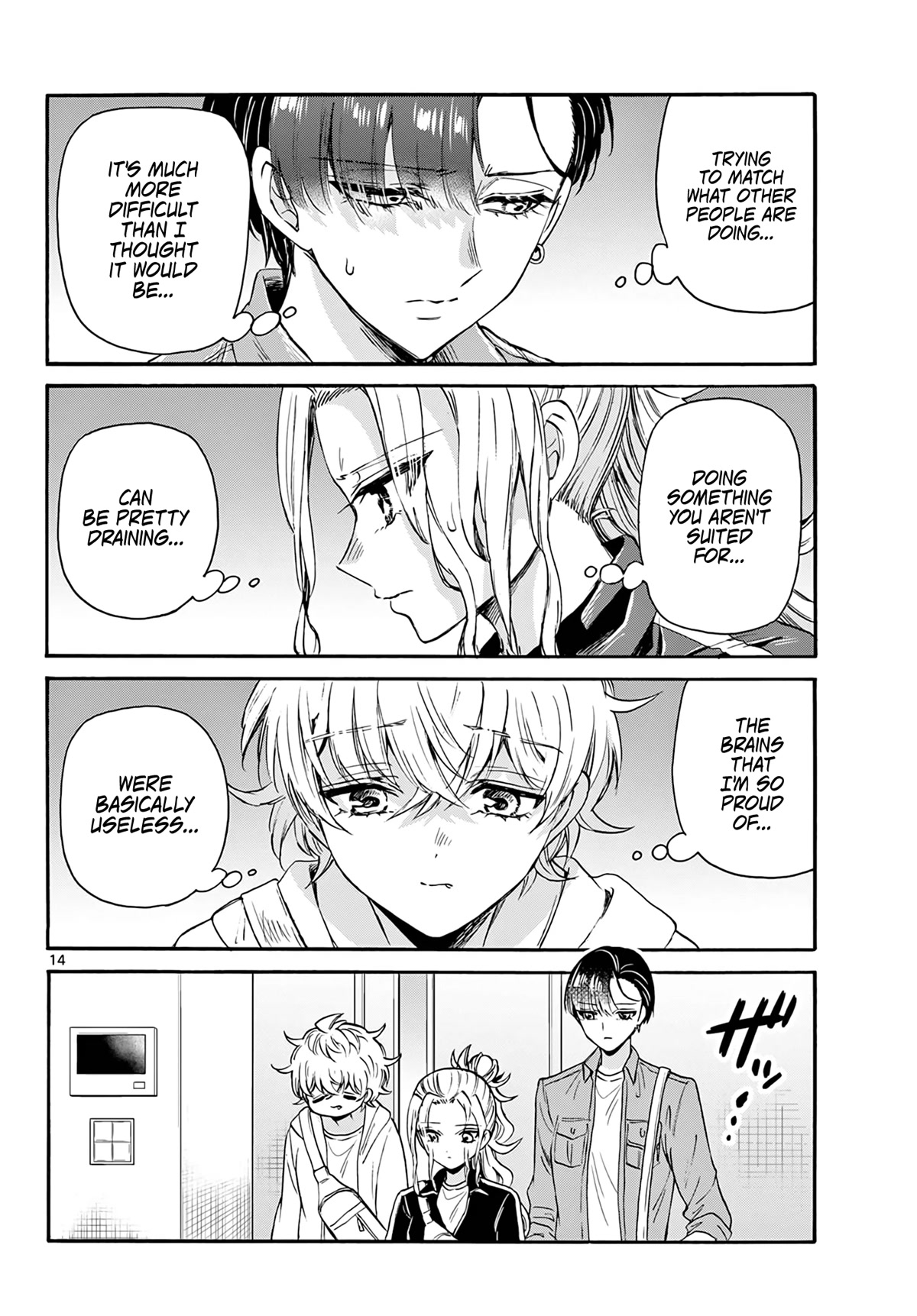 Mikadono Sanshimai wa Angai, Choroi Chapter 60 page 14 - Chapter 60: The geniuses' failures.