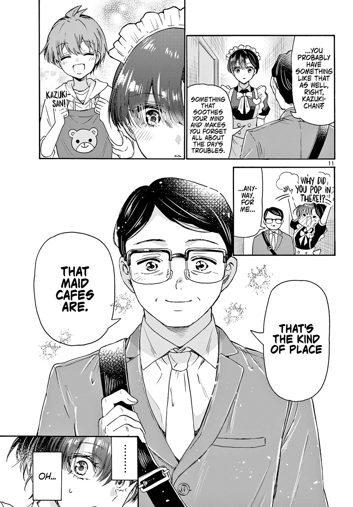 Mikadono Sanshimai wa Angai, Choroi Chapter 61 page 11 - Chapter 61: Kazuki, the maid.