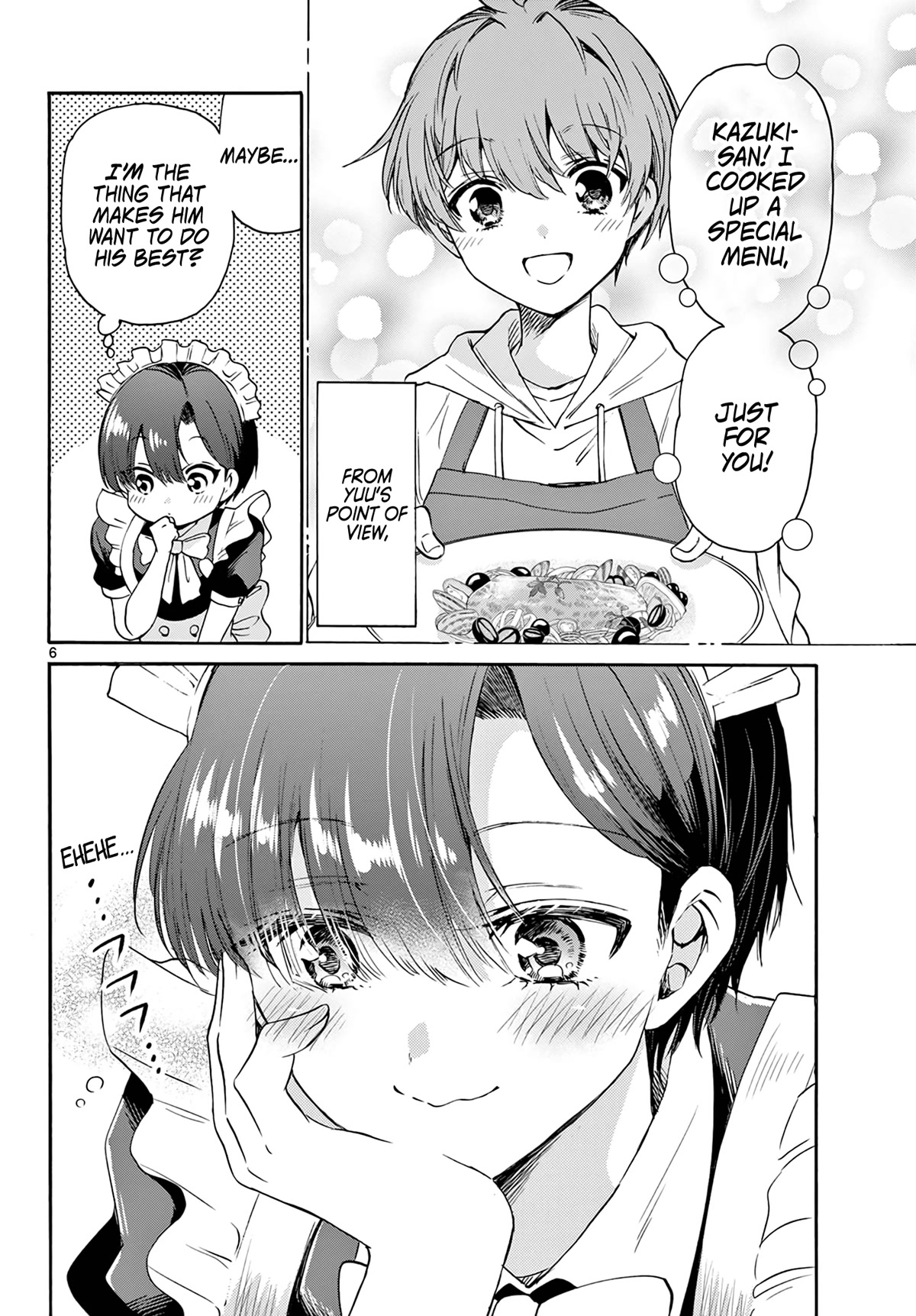 Mikadono Sanshimai wa Angai, Choroi Chapter 61 page 6 - Chapter 61: Kazuki, the maid.