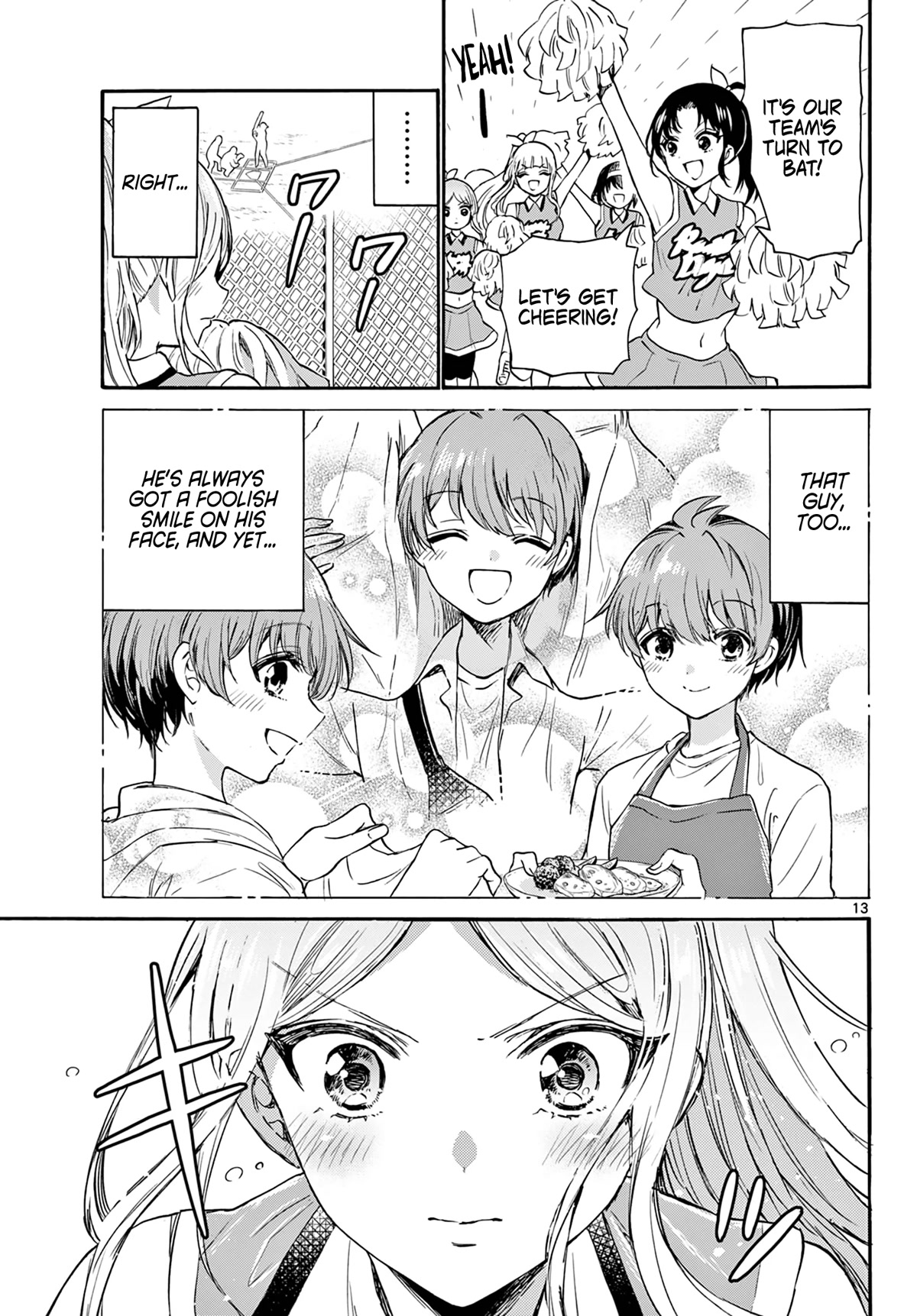 Mikadono Sanshimai wa Angai, Choroi Chapter 62 page 13 - Chapter 62: Niko-chan, the cheerleader.