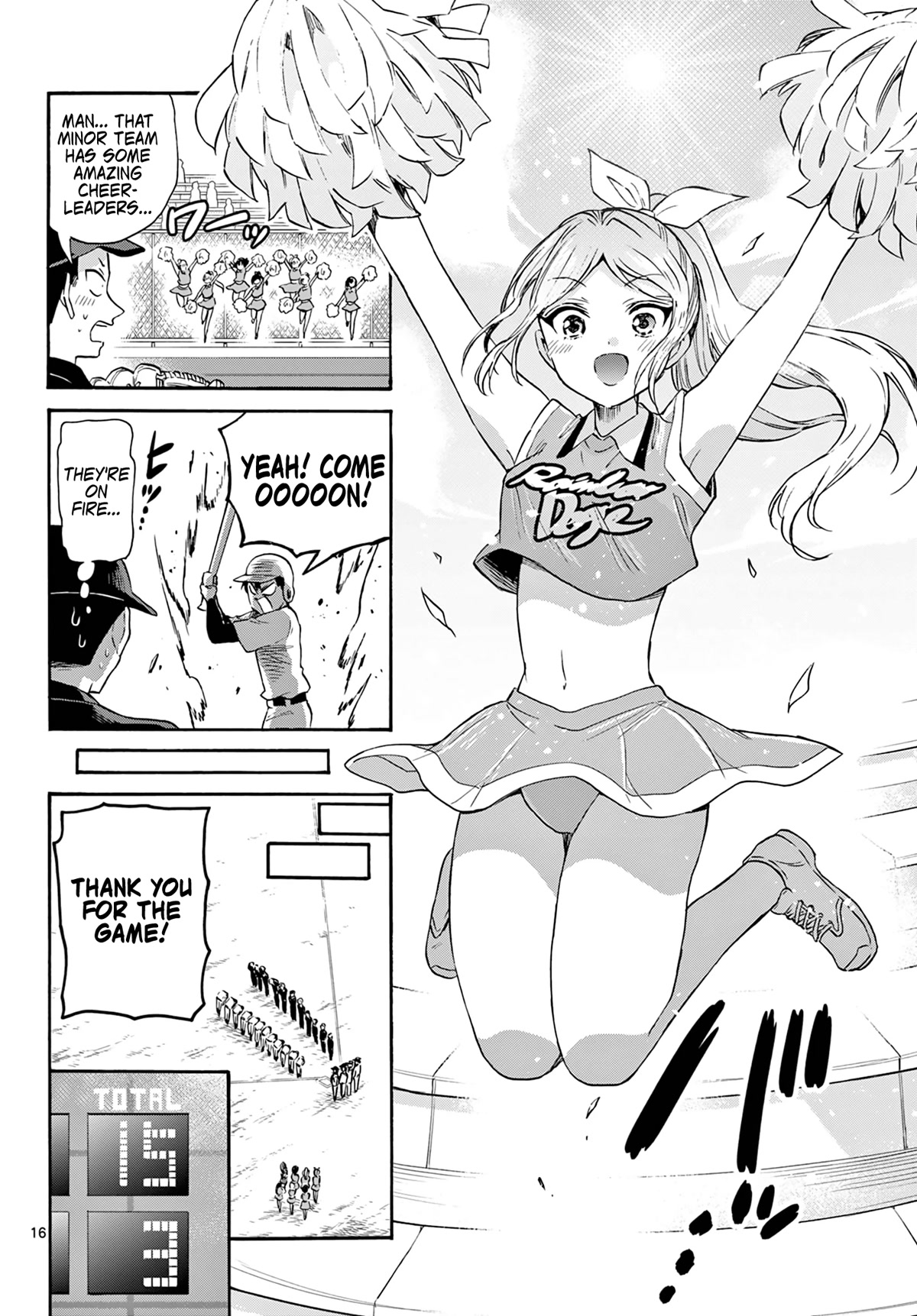 Mikadono Sanshimai wa Angai, Choroi Chapter 62 page 16 - Chapter 62: Niko-chan, the cheerleader.