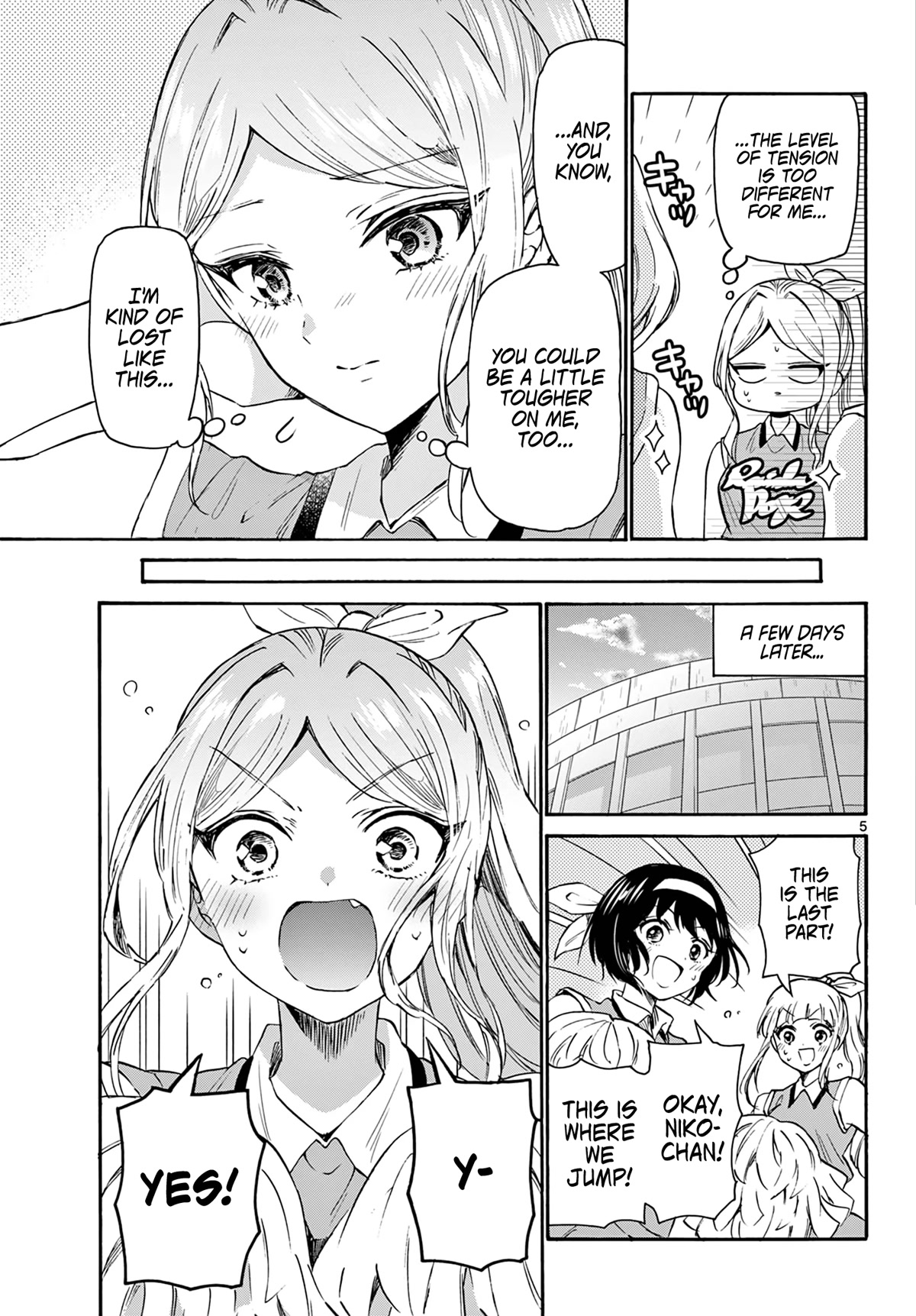 Mikadono Sanshimai wa Angai, Choroi Chapter 62 page 5 - Chapter 62: Niko-chan, the cheerleader.