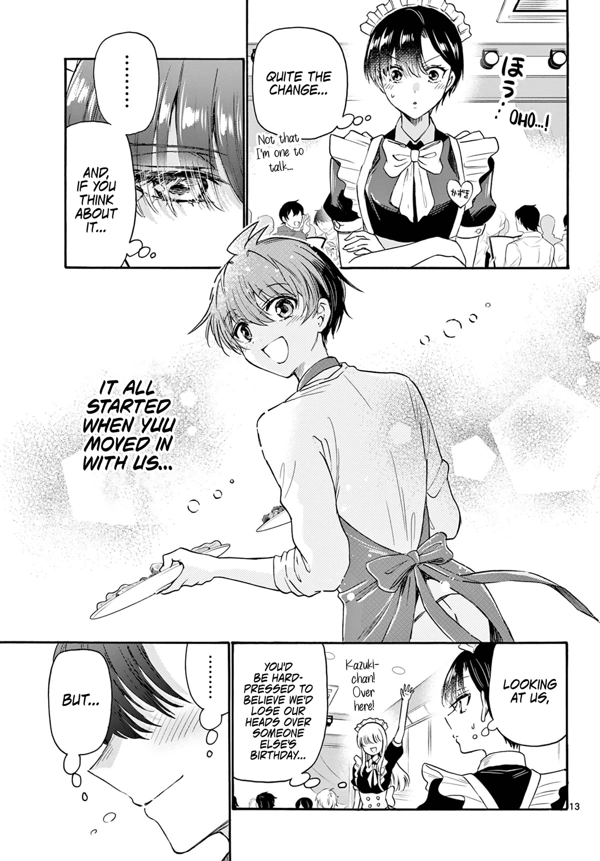 Mikadono Sanshimai wa Angai, Choroi Chapter 64 page 13 - Chapter 64: The soothing three sisters