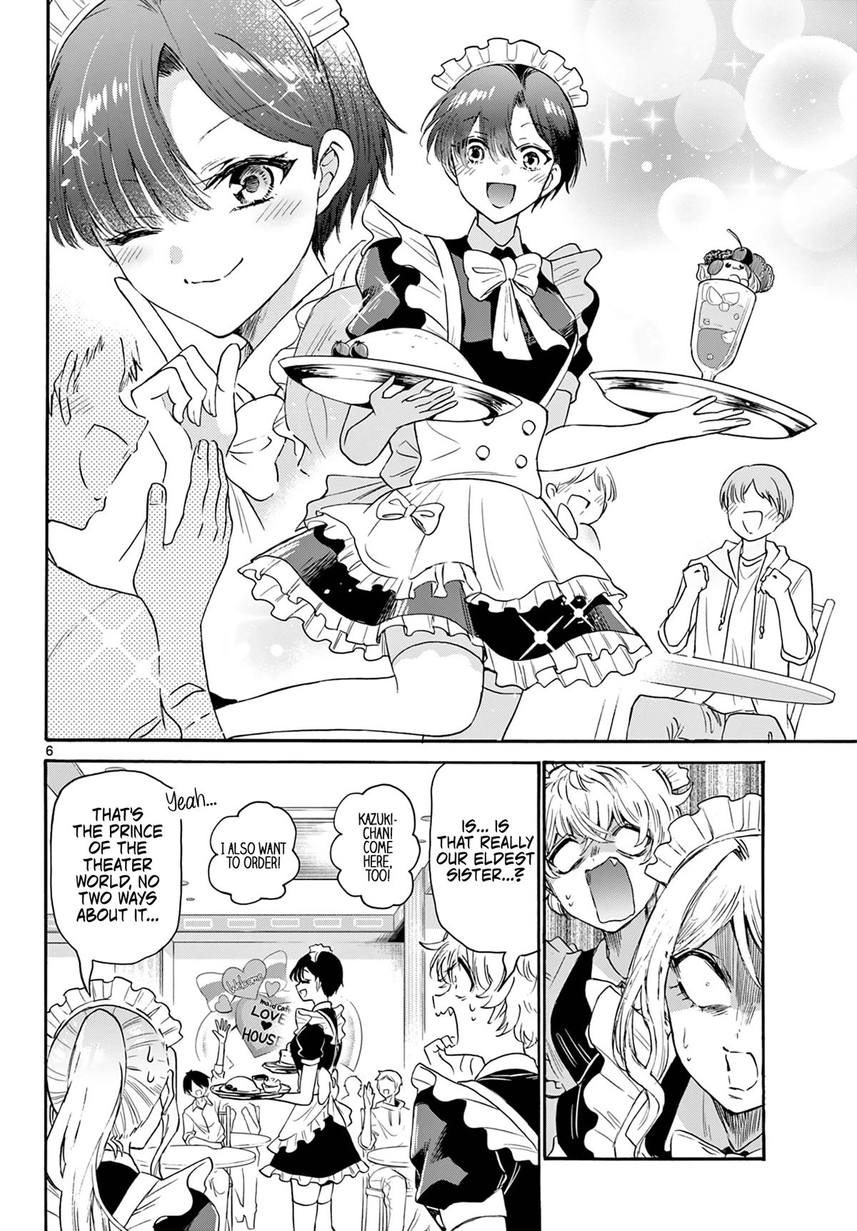 Mikadono Sanshimai wa Angai, Choroi Chapter 64 page 6 - Chapter 64: The soothing three sisters