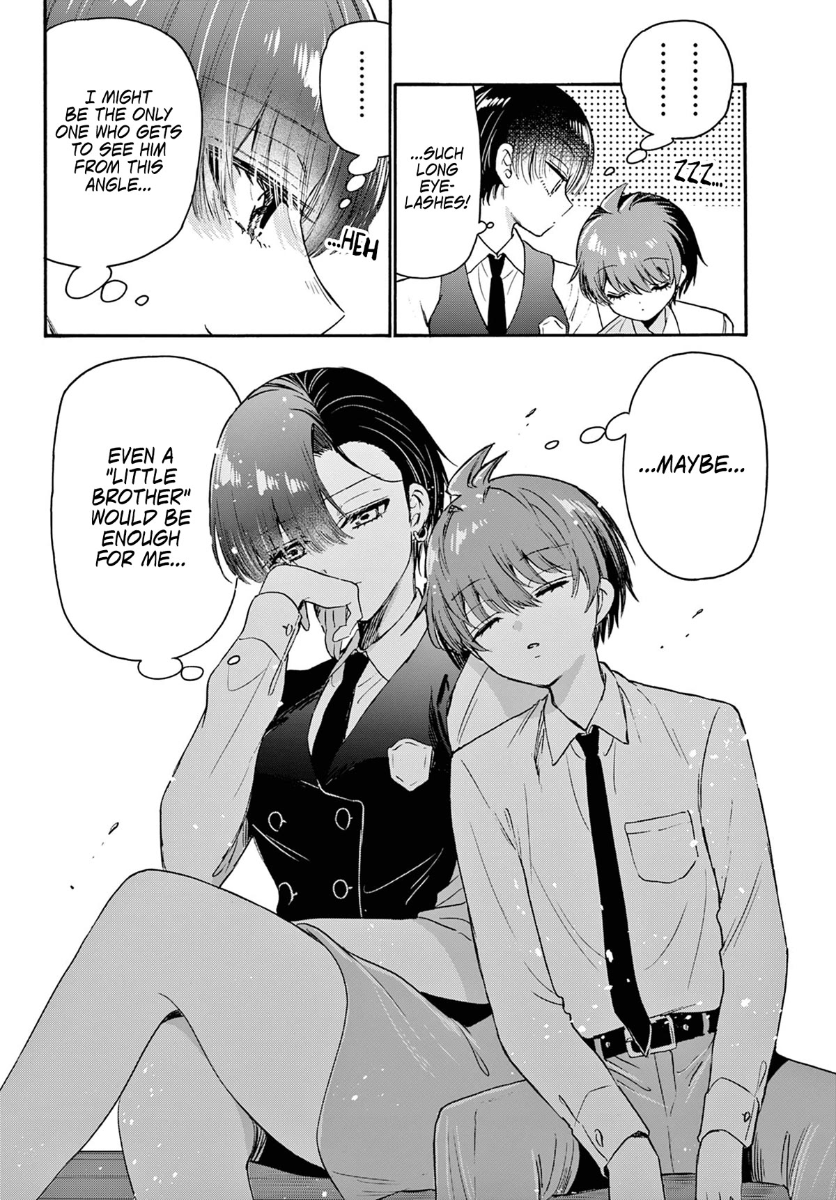 Mikadono Sanshimai wa Angai, Choroi Chapter 70 page 14 - Chapter 70: What is a "good partner"? -Kazuki's feelings-