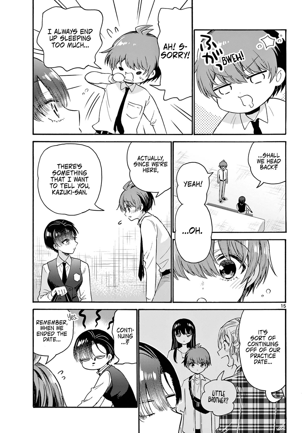 Mikadono Sanshimai wa Angai, Choroi Chapter 70 page 15 - Chapter 70: What is a "good partner"? -Kazuki's feelings-