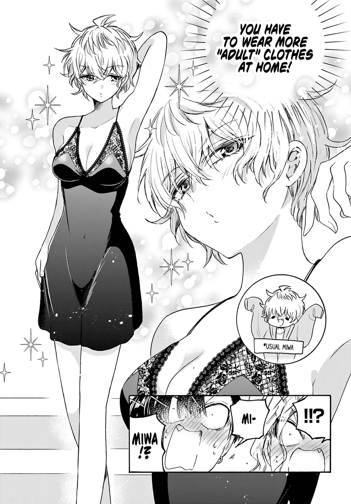 Mikadono Sanshimai wa Angai, Choroi Chapter 71 page 5 - Chapter 71: What is a "good partner"? -Miwa's feelings-
