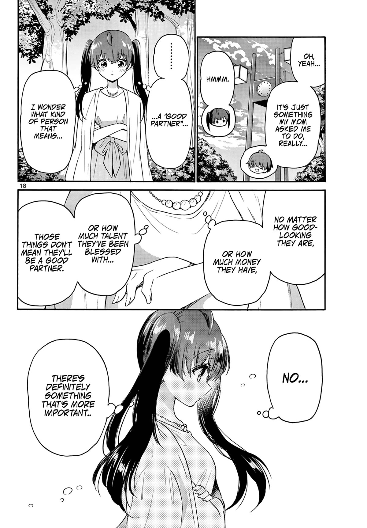 Mikadono Sanshimai wa Angai, Choroi Chapter 72 page 18 - Chapter 72: What is a "good partner"? -Sakura's situation-