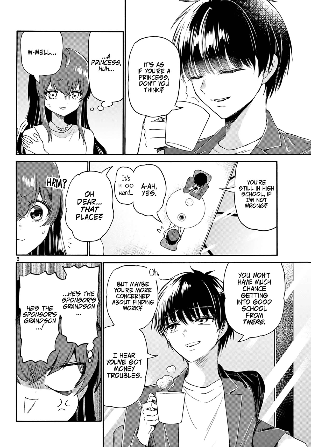 Mikadono Sanshimai wa Angai, Choroi Chapter 72 page 8 - Chapter 72: What is a "good partner"? -Sakura's situation-