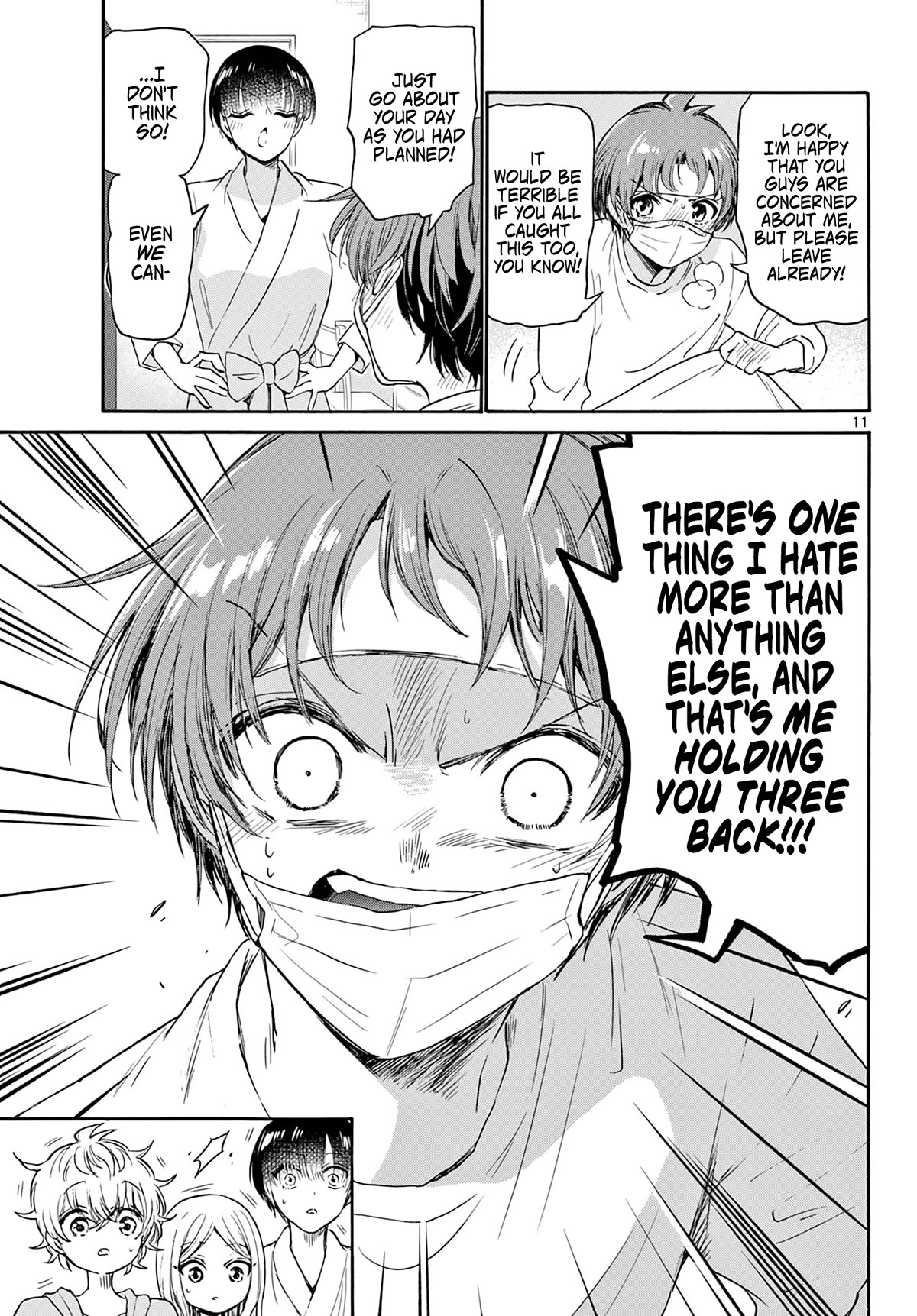 Mikadono Sanshimai wa Angai, Choroi Chapter 73 page 11 - Chapter 73: We won't leave you alone.