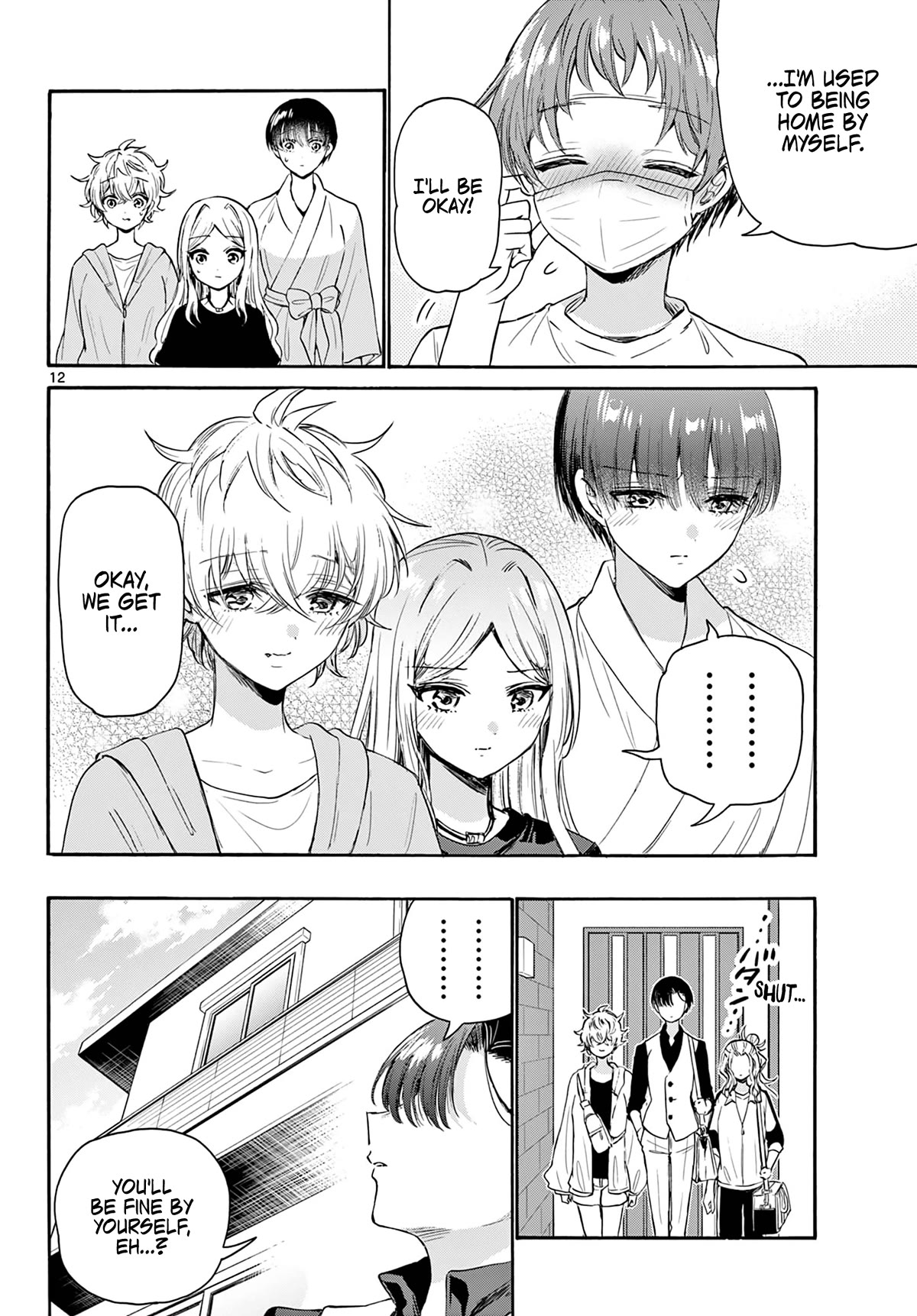 Mikadono Sanshimai wa Angai, Choroi Chapter 73 page 12 - Chapter 73: We won't leave you alone.