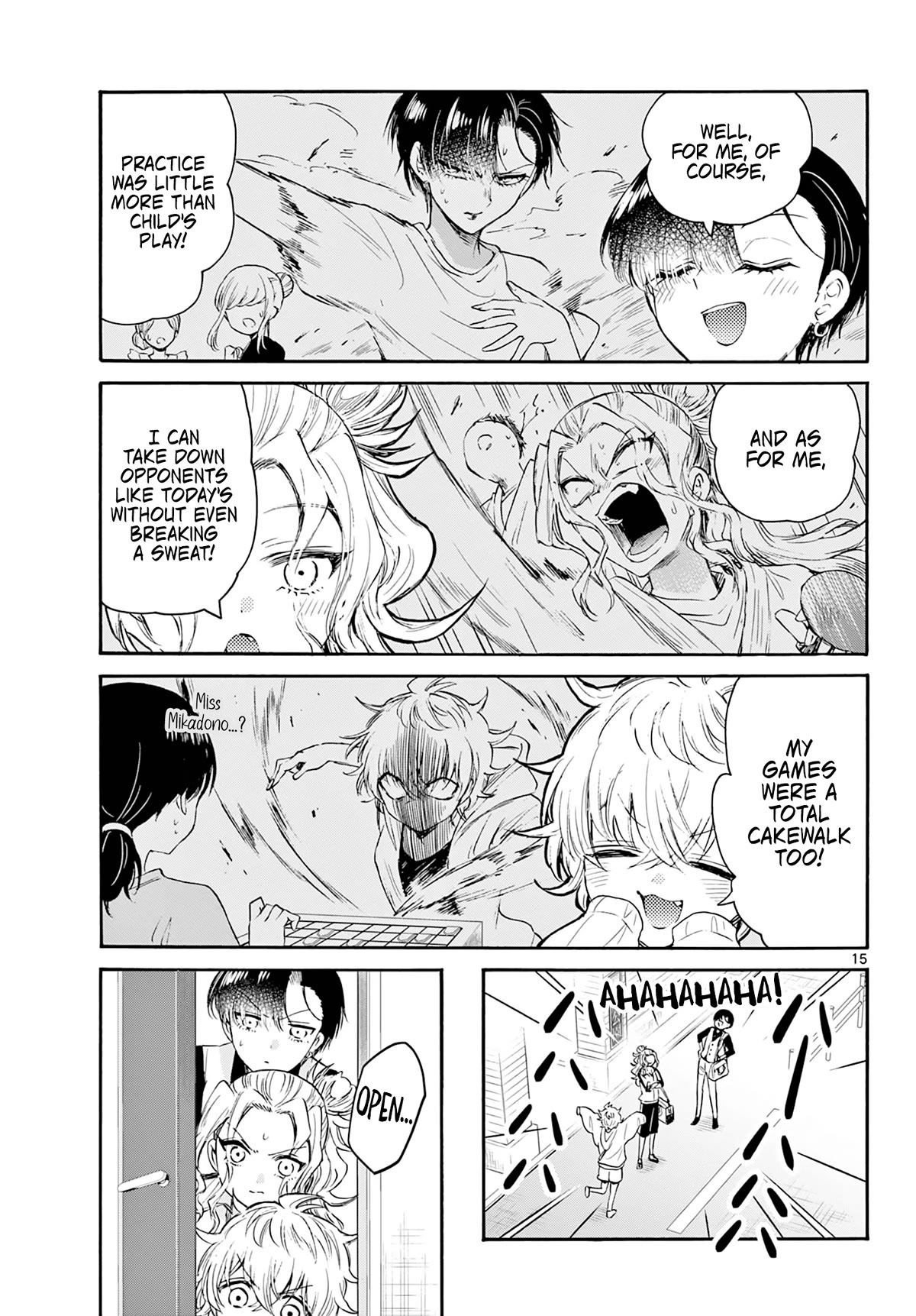 Mikadono Sanshimai wa Angai, Choroi Chapter 73 page 15 - Chapter 73: We won't leave you alone.