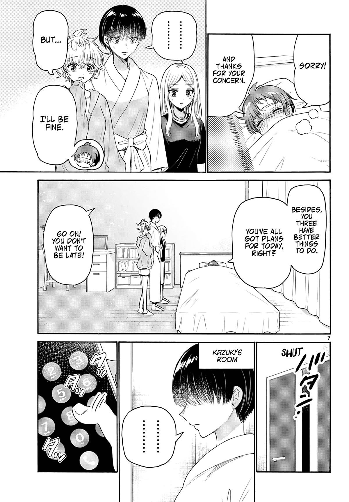 Mikadono Sanshimai wa Angai, Choroi Chapter 73 page 7 - Chapter 73: We won't leave you alone.
