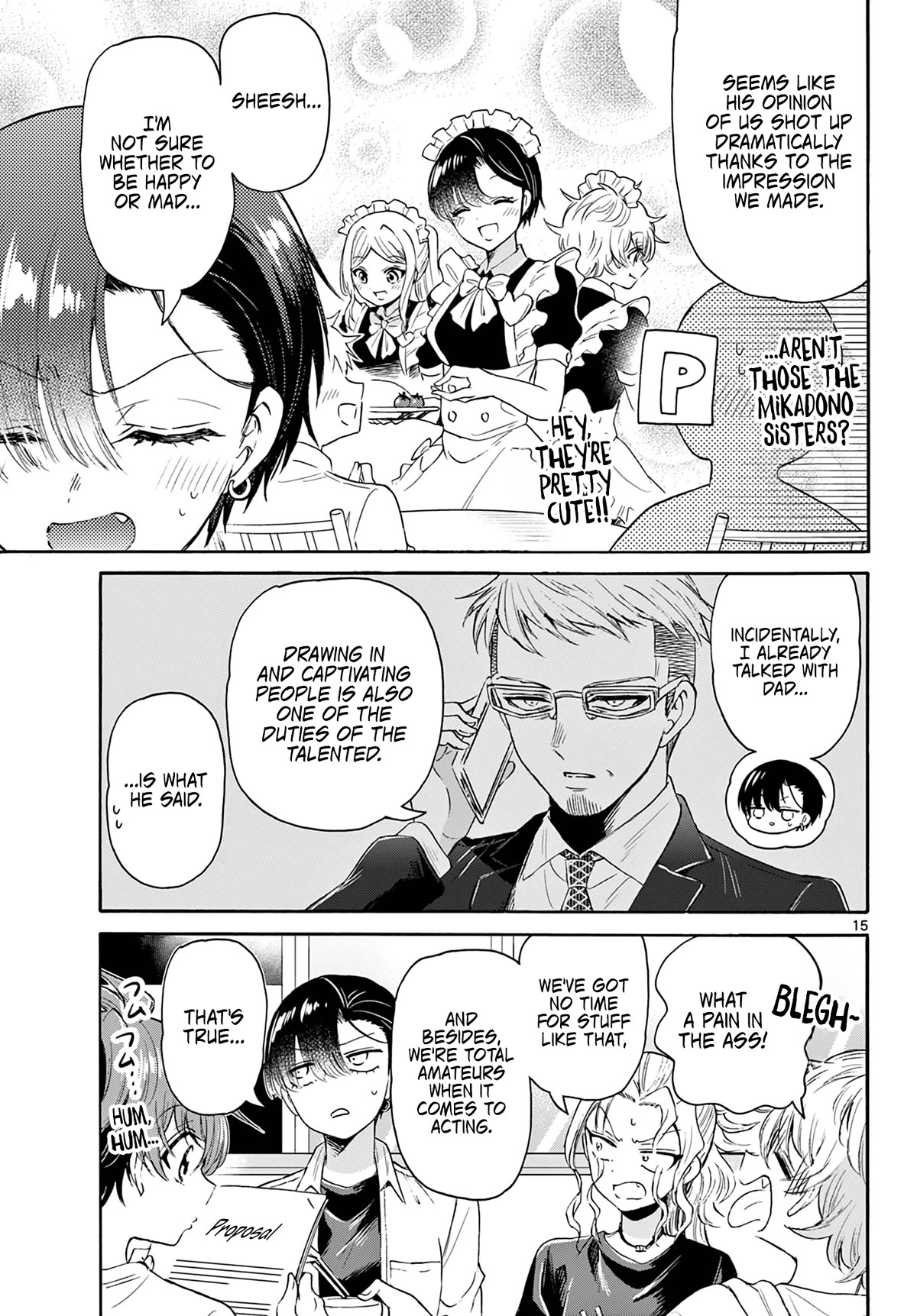 Mikadono Sanshimai wa Angai, Choroi Chapter 75 page 14 - Chapter 75: Without me around.