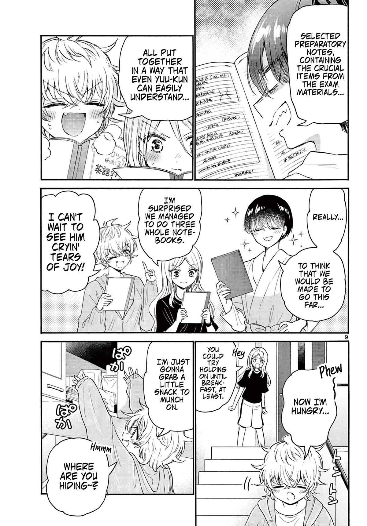 Mikadono Sanshimai wa Angai, Choroi Chapter 79 page 9 - Chapter 79: Yuu's Notes.