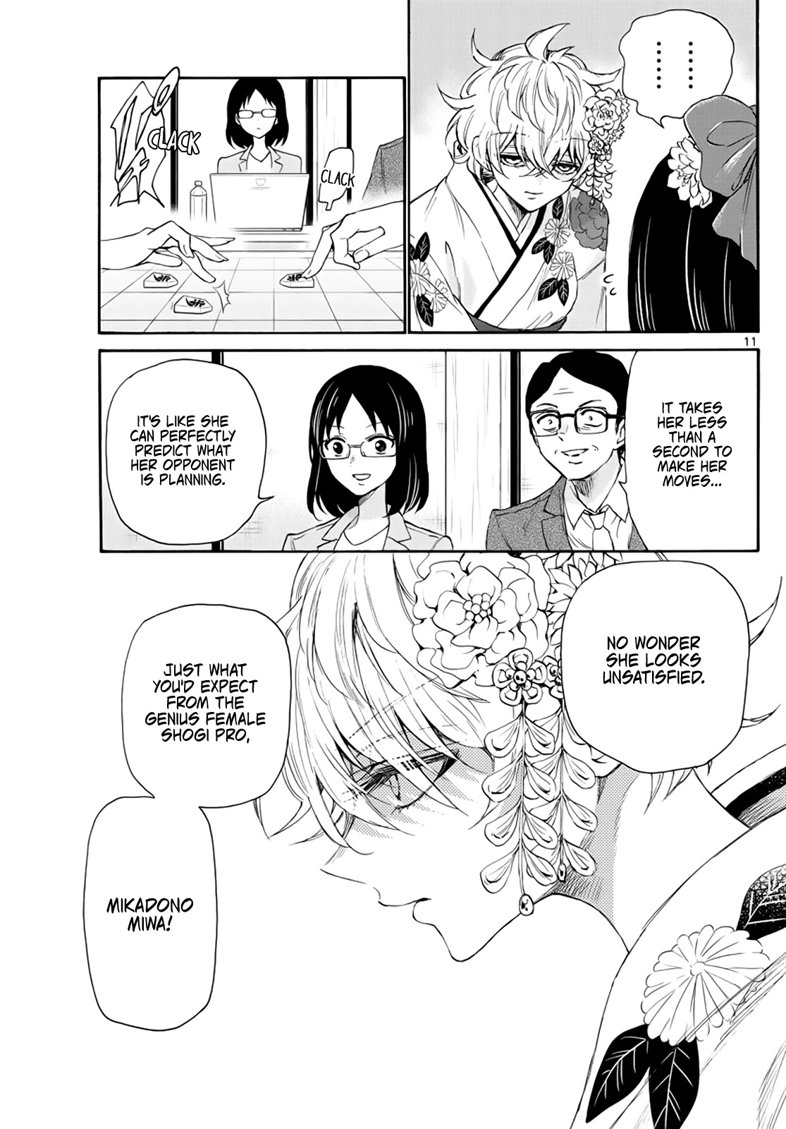 Mikadono Sanshimai wa Angai, Choroi Chapter 8 page 11 - Chapter 8: The three sisters, long ago
