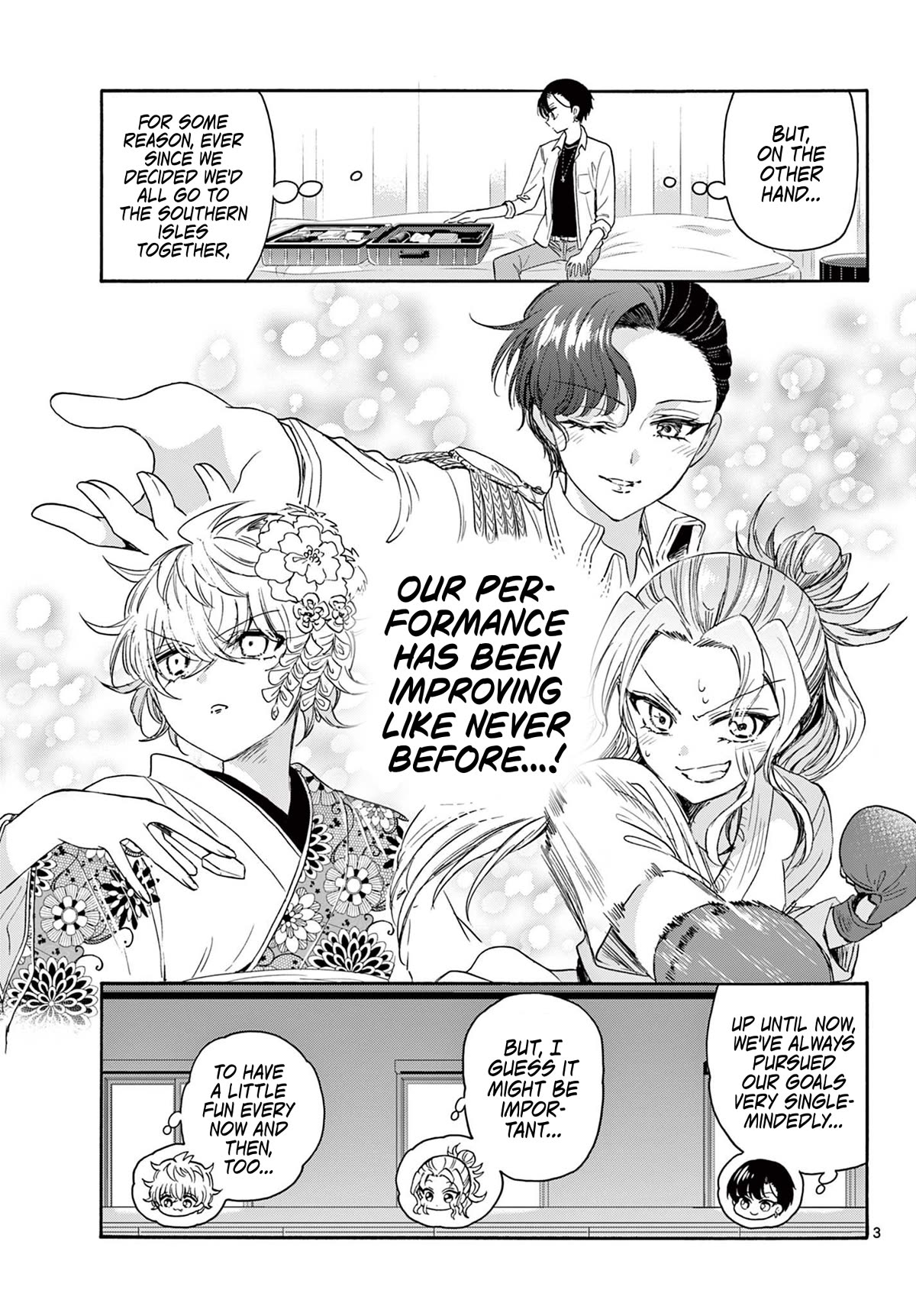 Mikadono Sanshimai wa Angai, Choroi Chapter 82 page 3 - Chapter 82: Opponents, acknowledged.