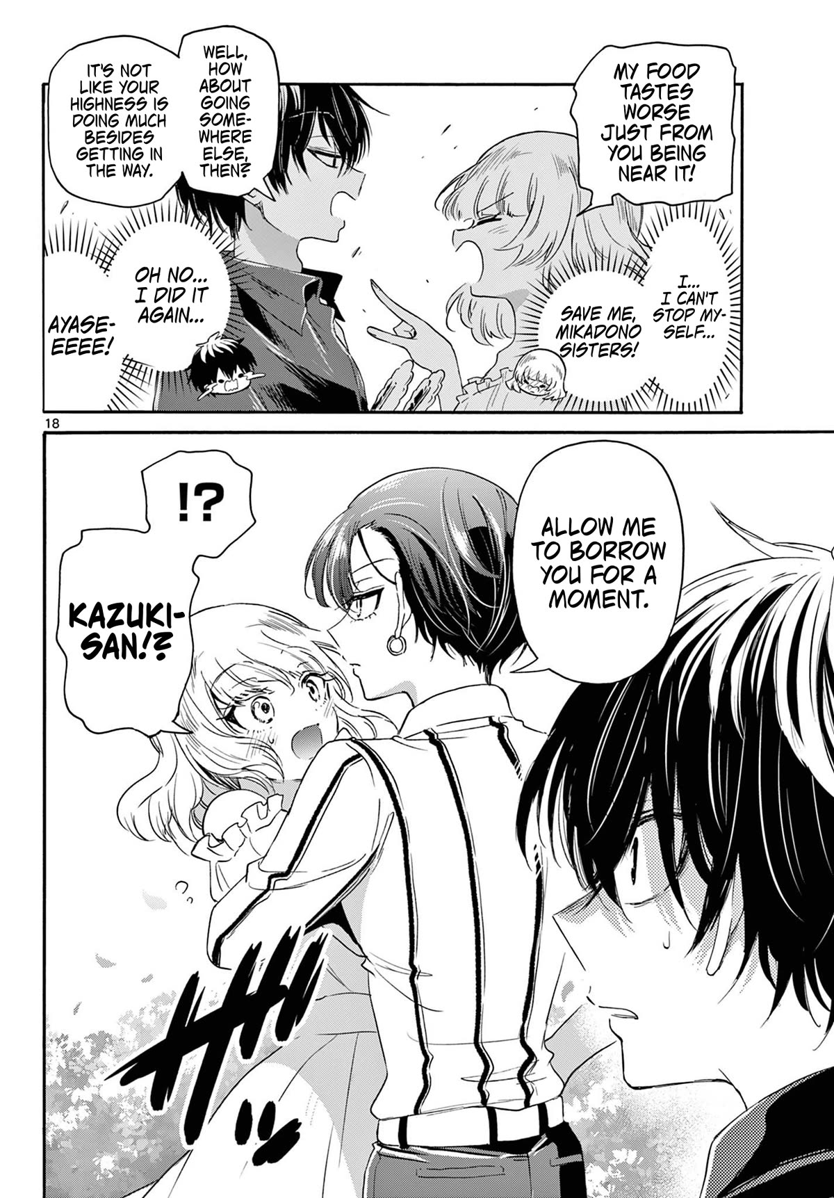 Mikadono Sanshimai wa Angai, Choroi Chapter 88 page 18 - Chapter 88: Choose whichever one you want.