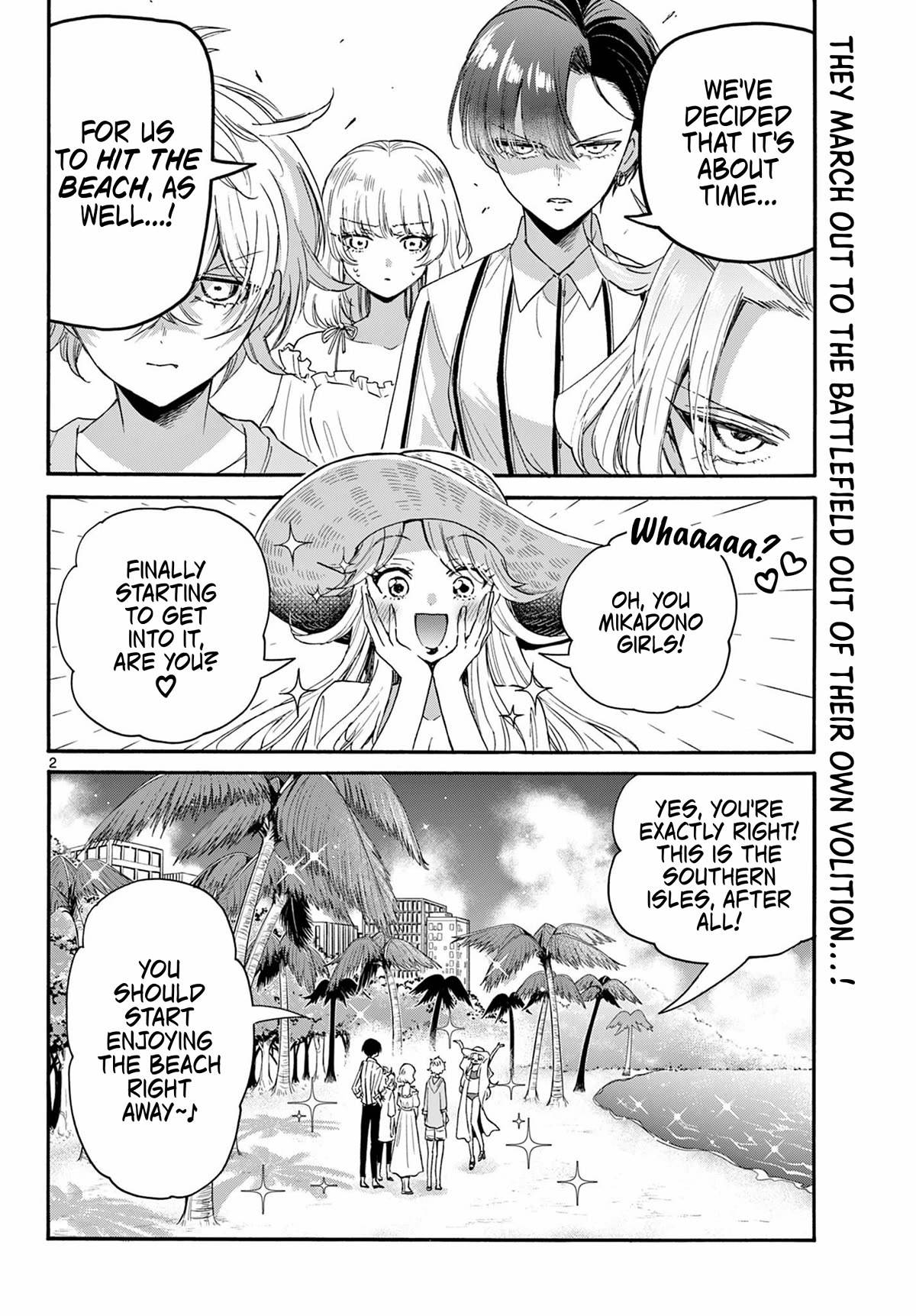 Mikadono Sanshimai wa Angai, Choroi Chapter 89 page 2 - Chapter 89: Time for the decisive battle.