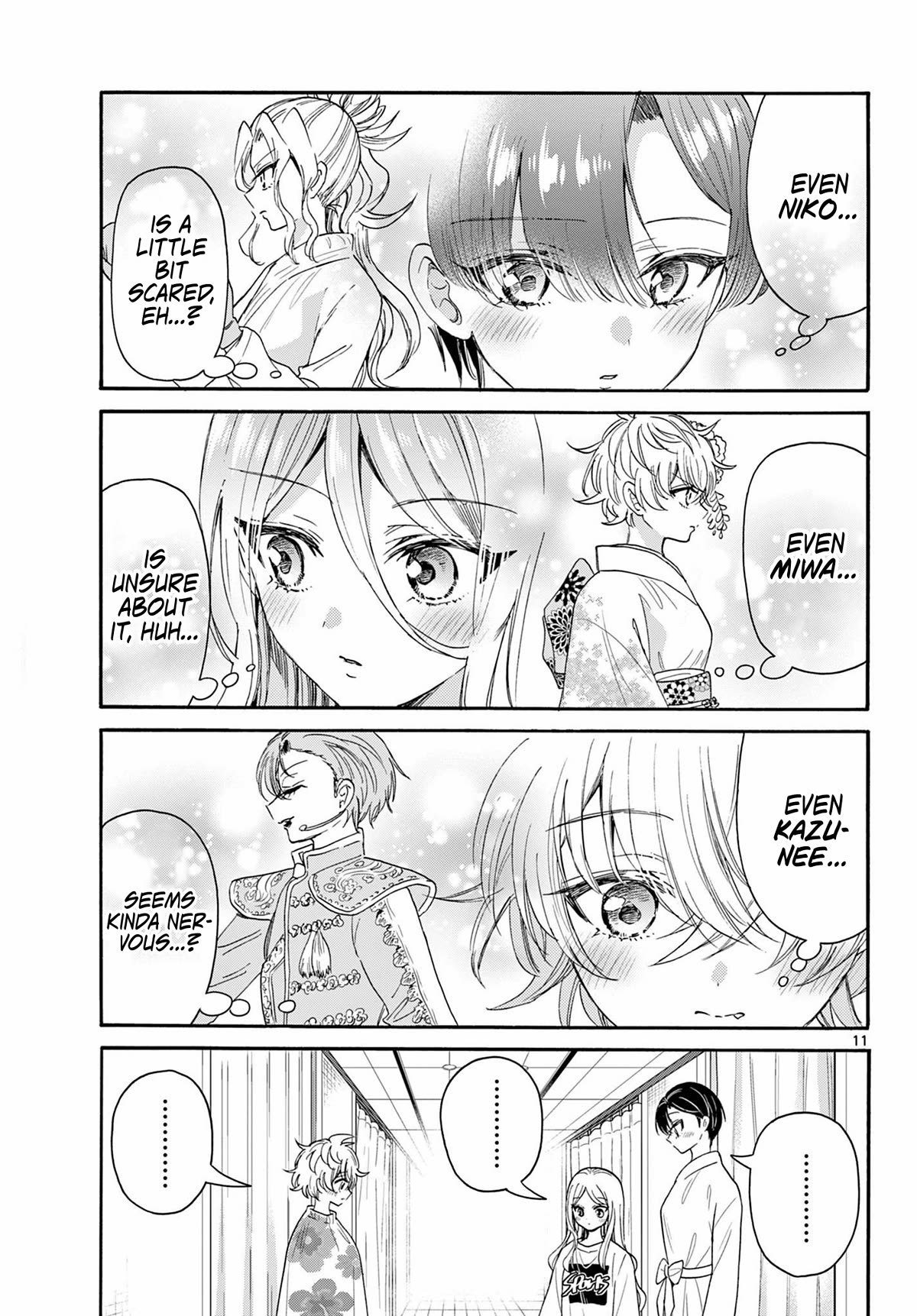 Mikadono Sanshimai wa Angai, Choroi Chapter 90 page 11 - Chapter 90: The swimsuits...?