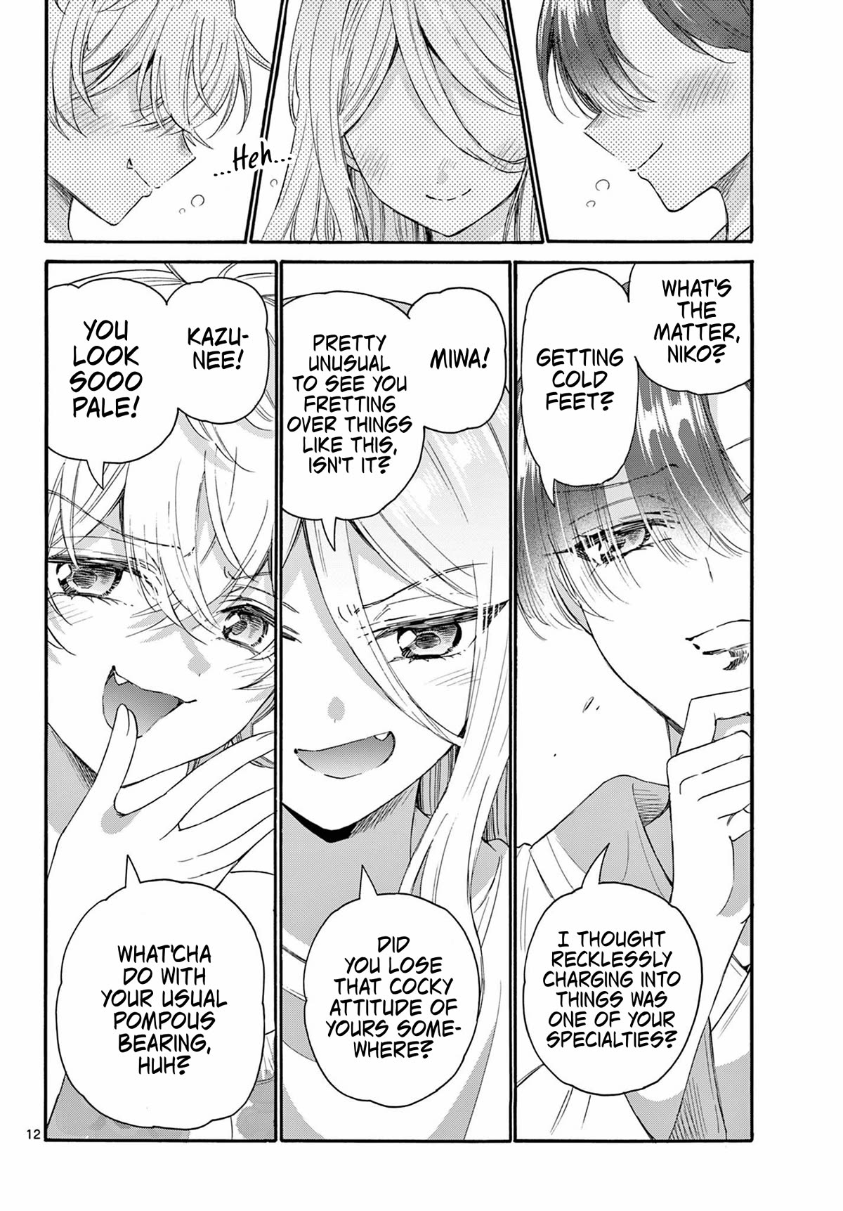 Mikadono Sanshimai wa Angai, Choroi Chapter 90 page 12 - Chapter 90: The swimsuits...?