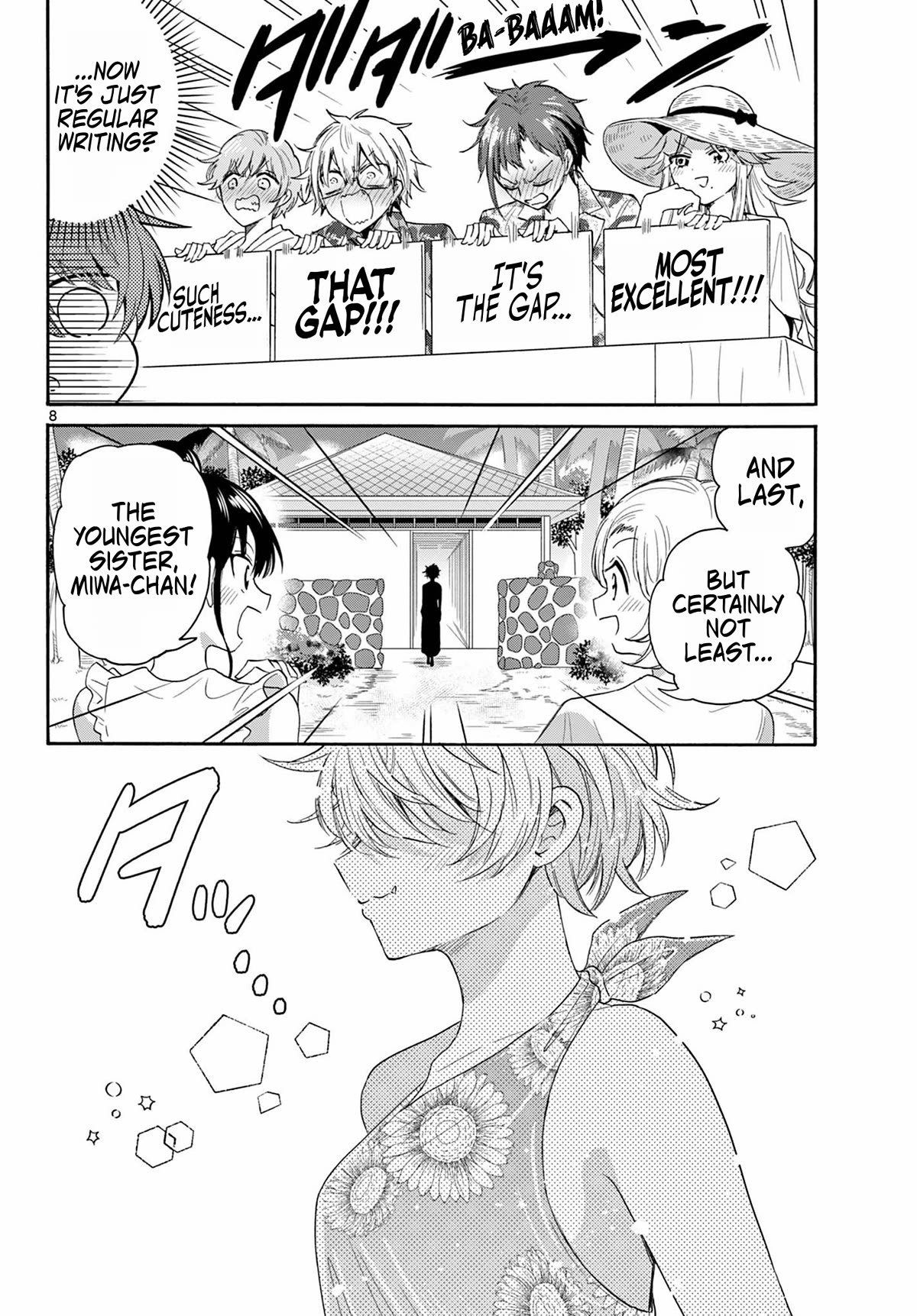 Mikadono Sanshimai wa Angai, Choroi Chapter 91 page 8 - Chapter 91: Waiting for a reaction.
