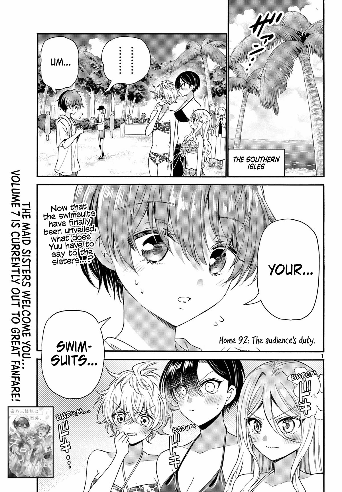 Mikadono Sanshimai wa Angai, Choroi Chapter 92 page 1 - Chapter 92: The audience's duty.